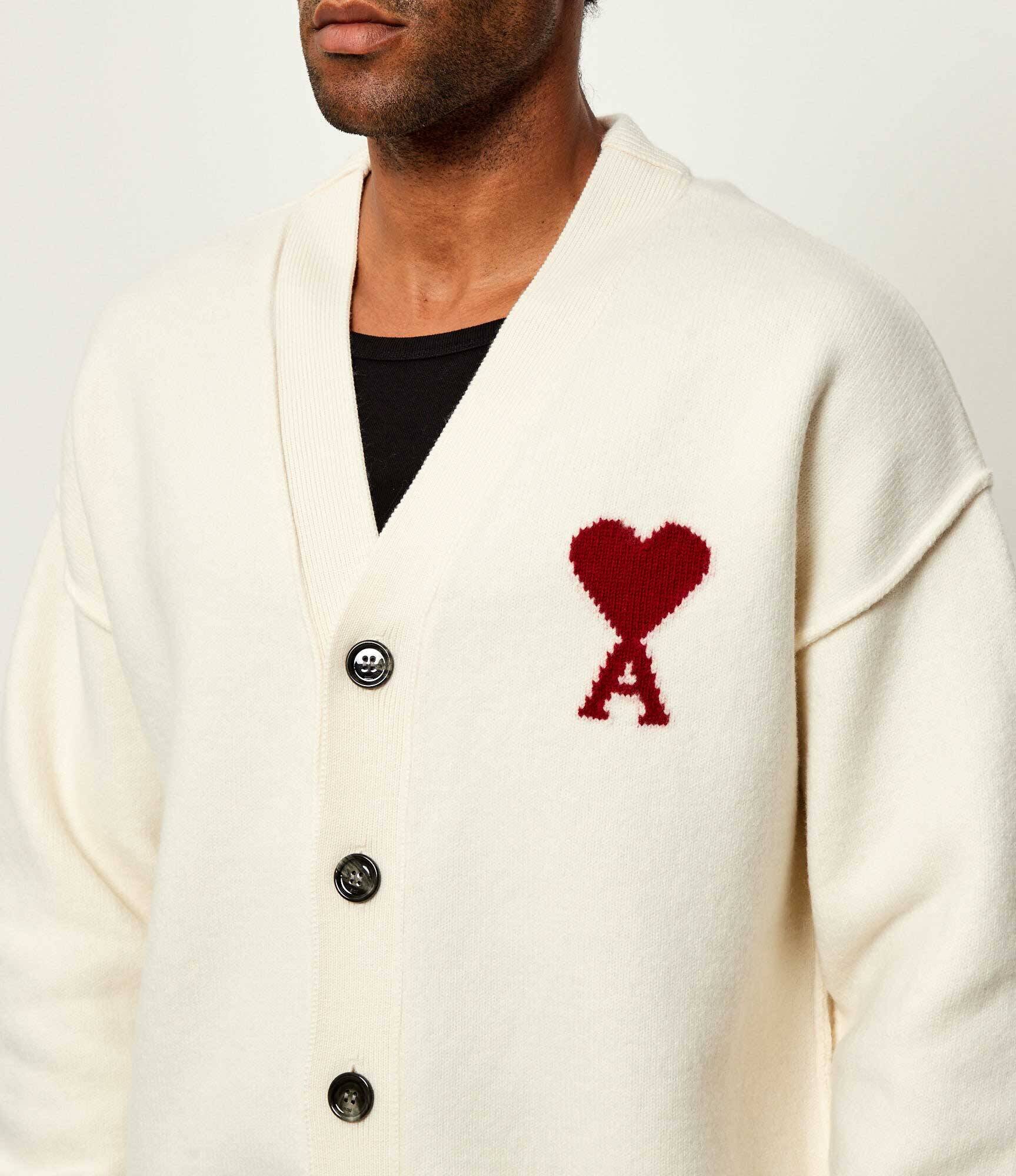 AMI Paris De lână cardigan | Relaxed fit