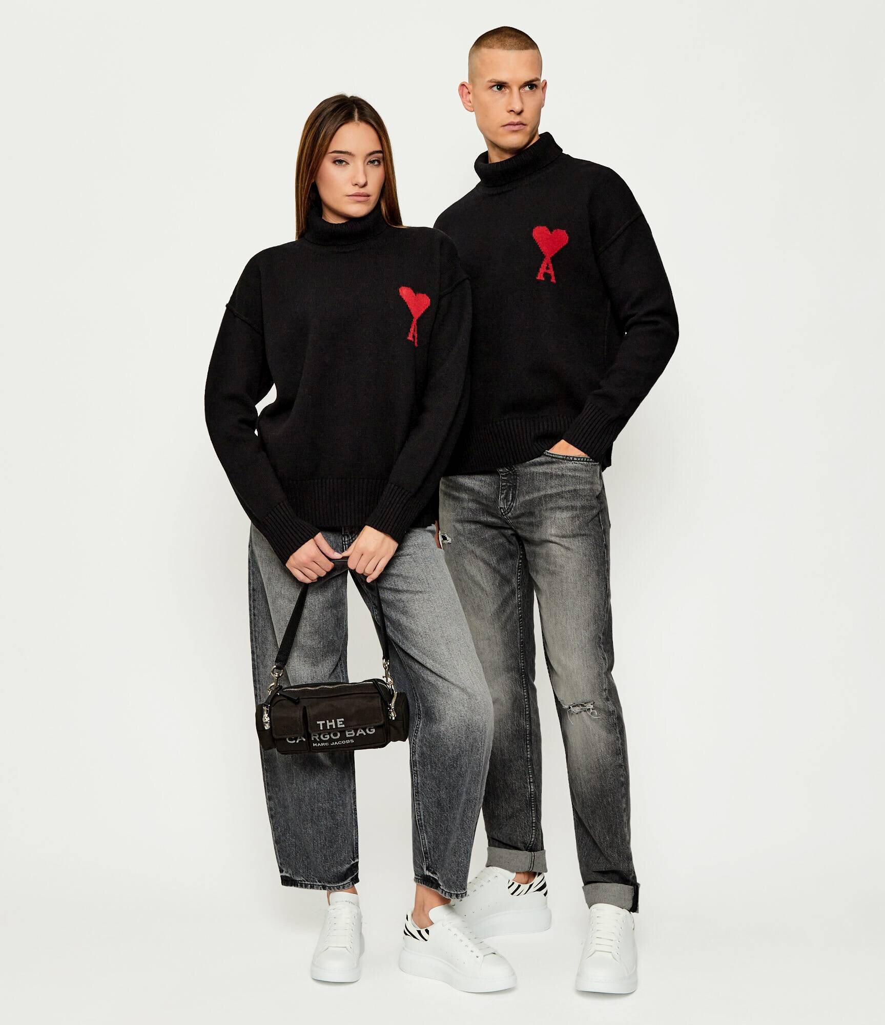 AMI Paris De lână maletă | Relaxed fit