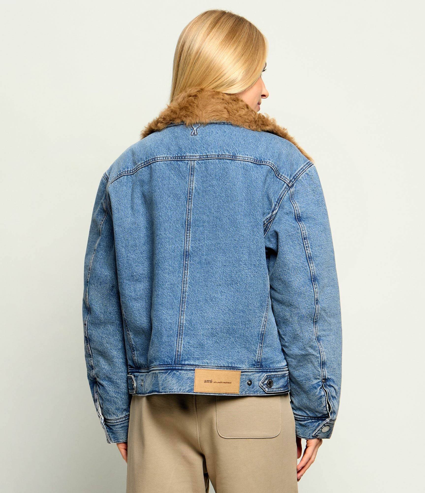 AMI Paris Geacă de blug cu adaos de lână | Classic fit | shearling