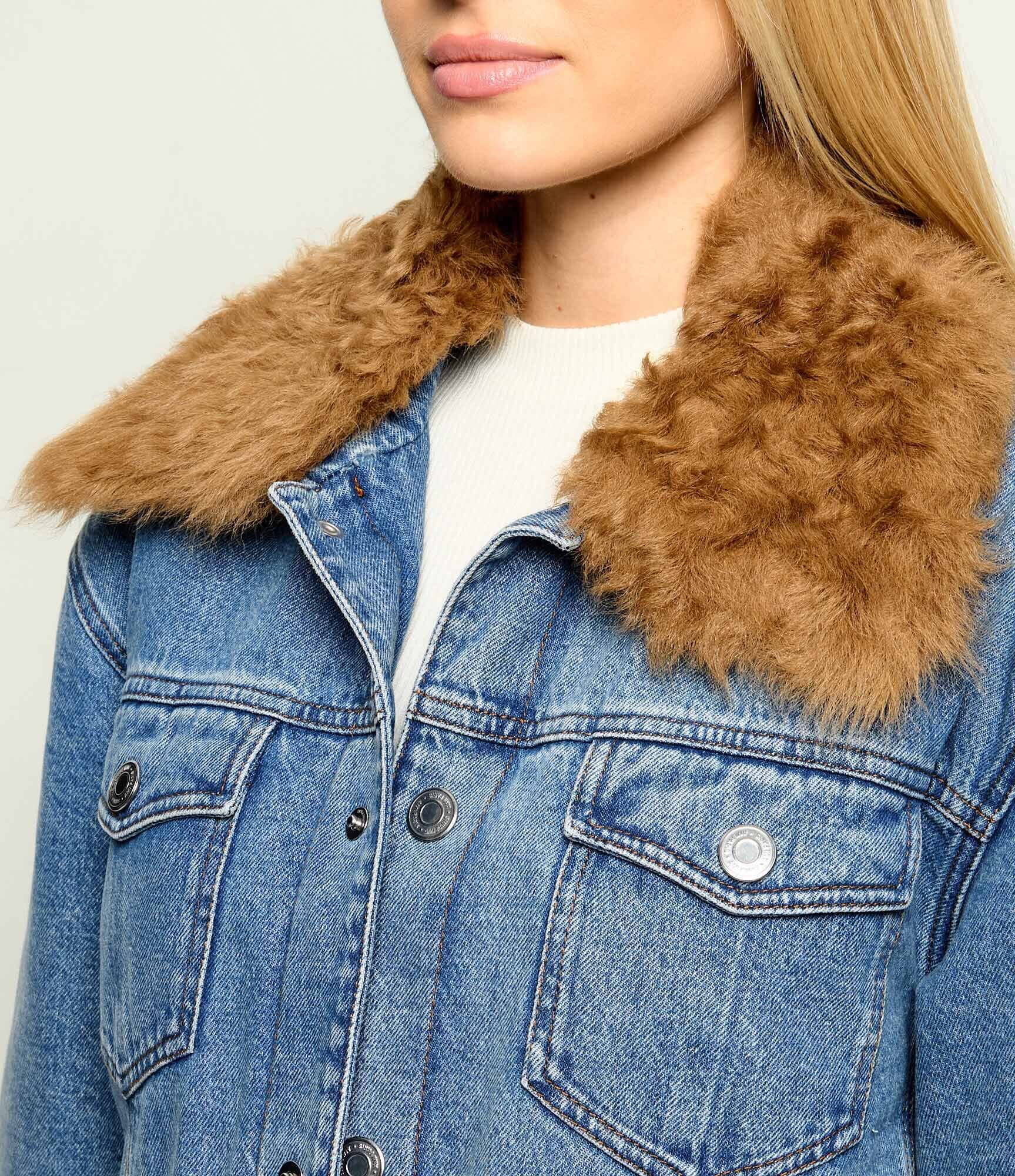 AMI Paris Geacă de blug cu adaos de lână | Classic fit | shearling