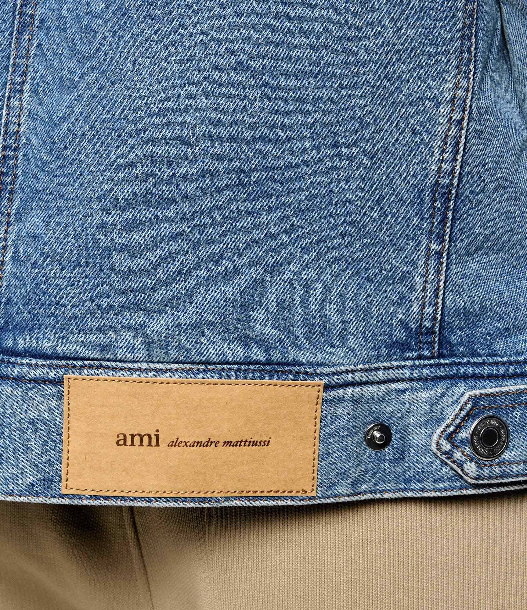 AMI Paris Geacă de blug cu adaos de lână | Classic fit | shearling