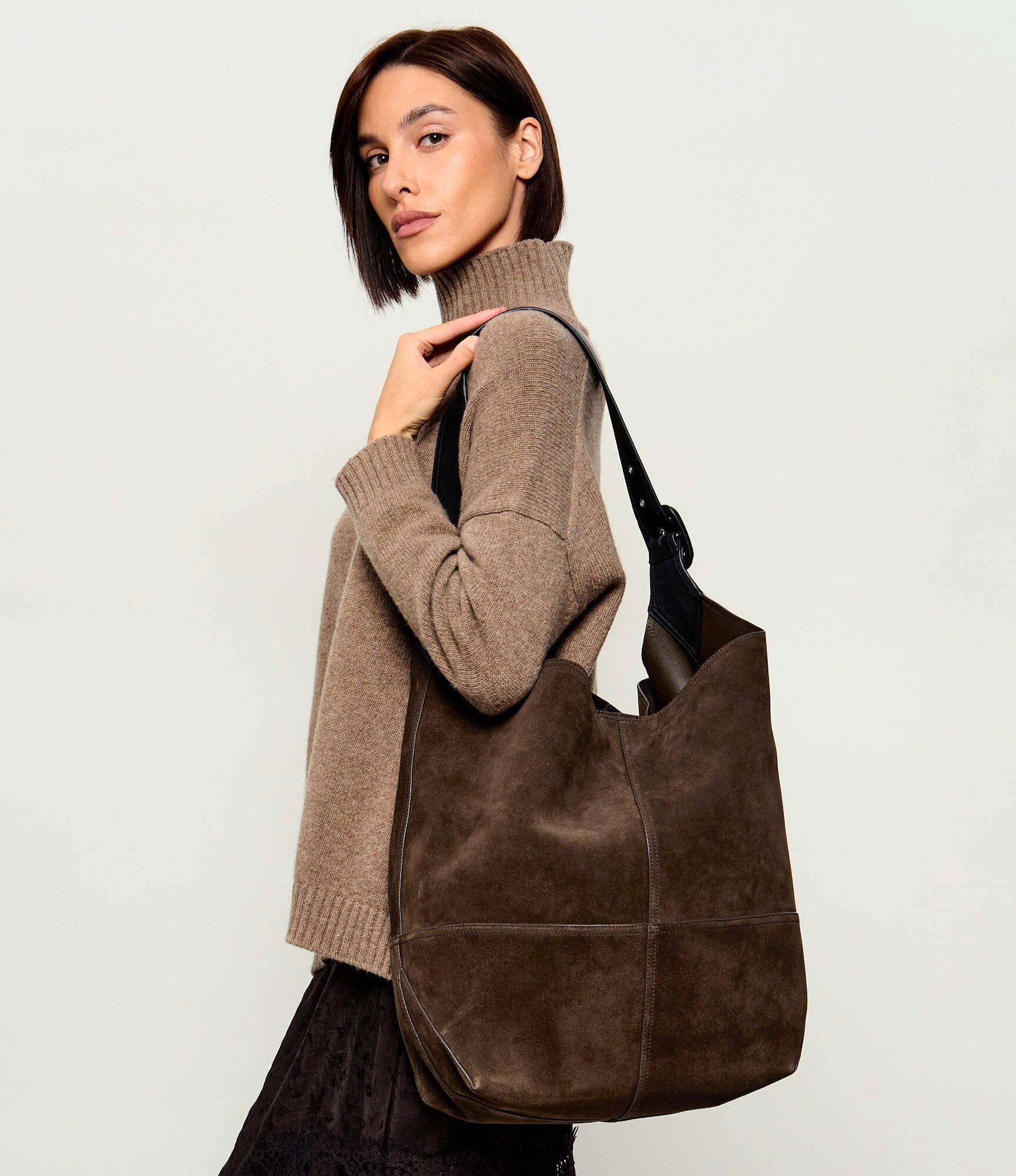 AMI Paris Geantă shopper Etienne | piele întoarsă