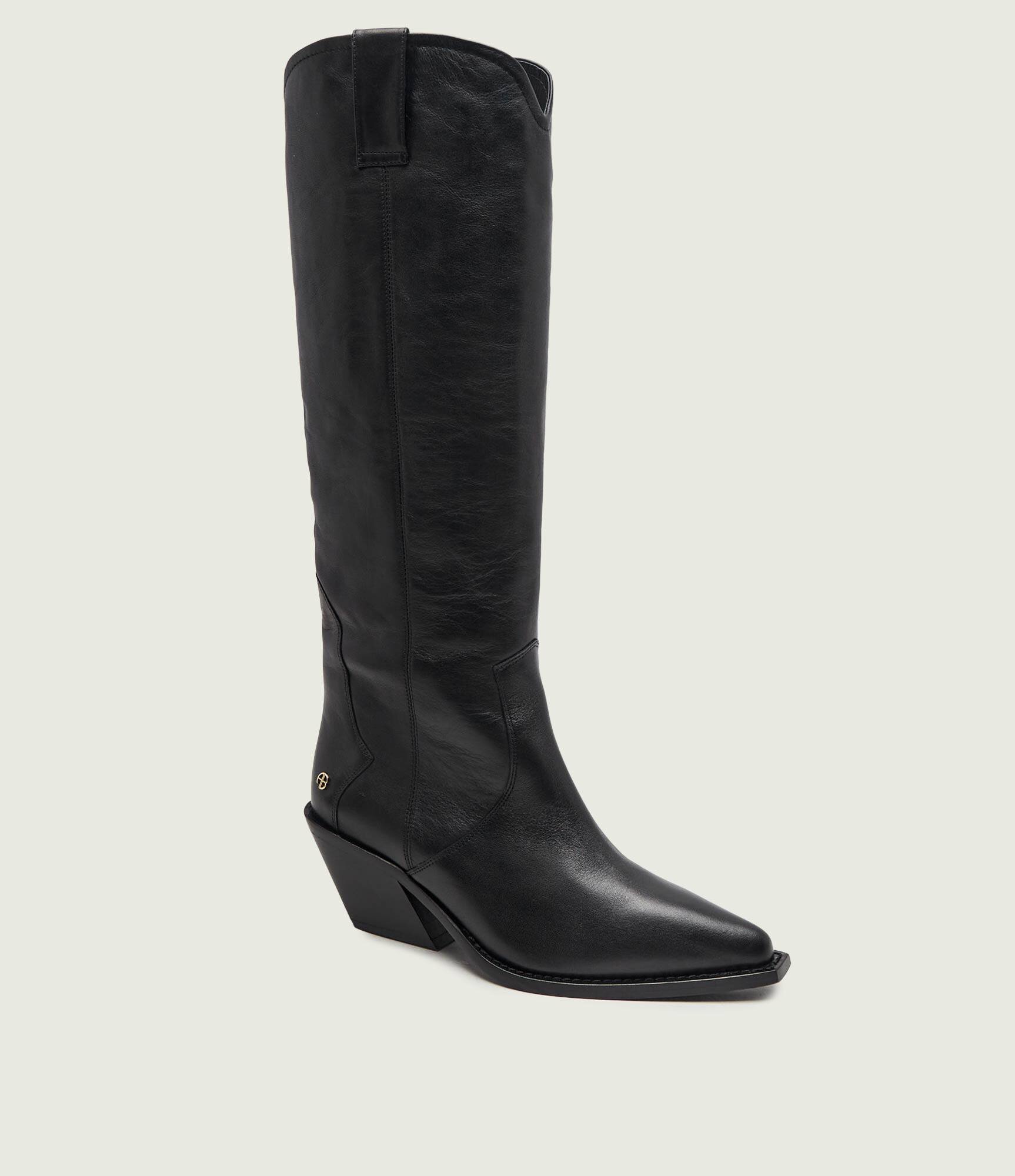 Anine Bing De piele cizme cowboy Tania