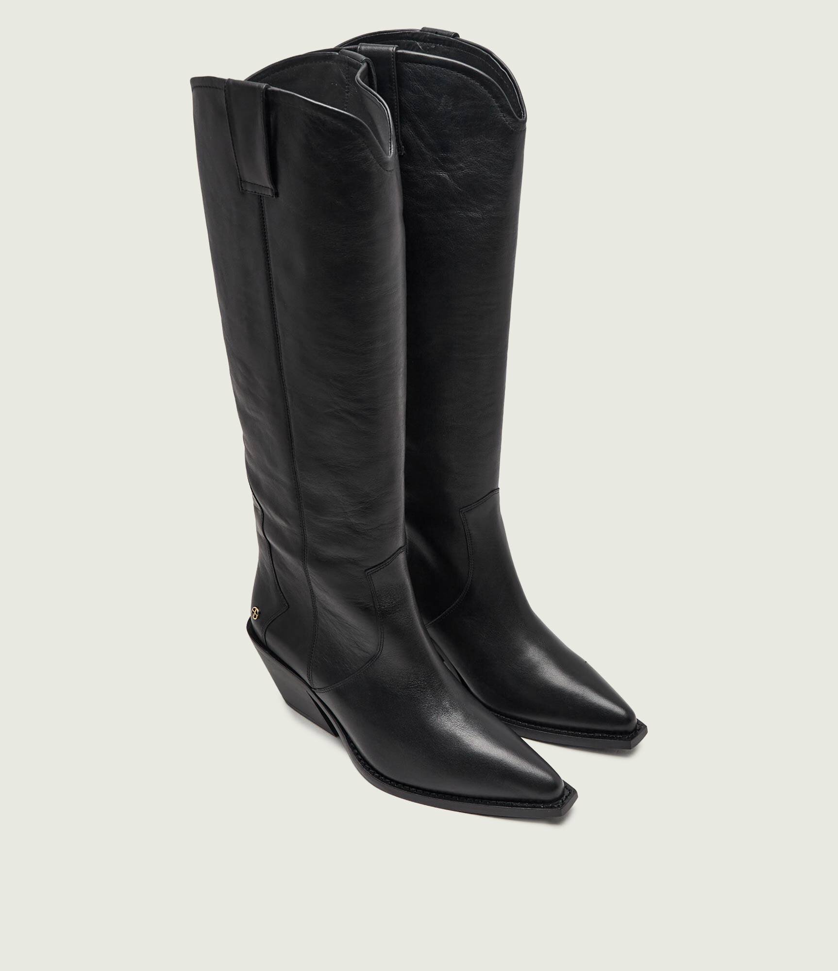 Anine Bing De piele cizme cowboy Tania