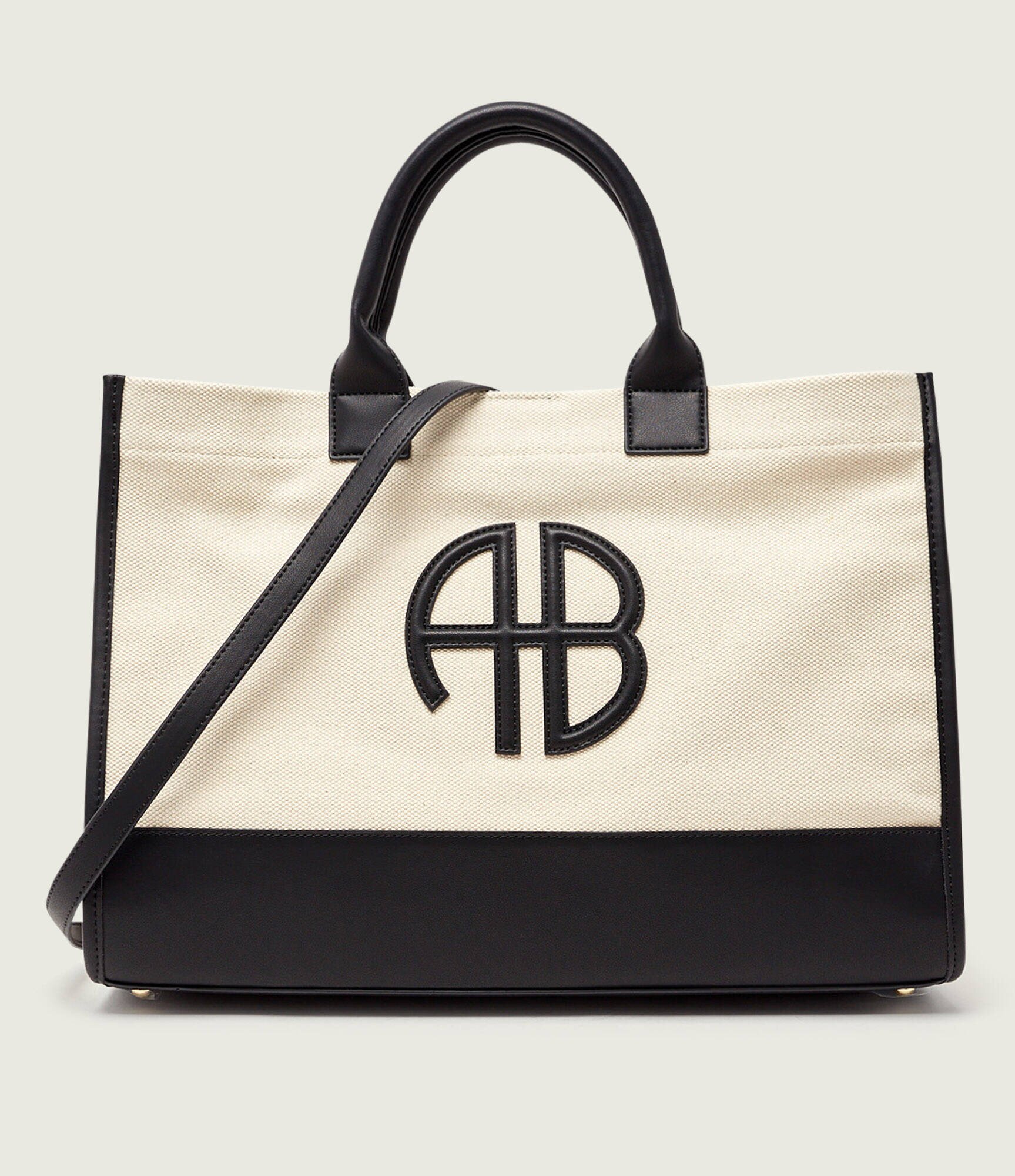 Anine Bing Geantă shopper MEDIUM LARA cu adaos de piele