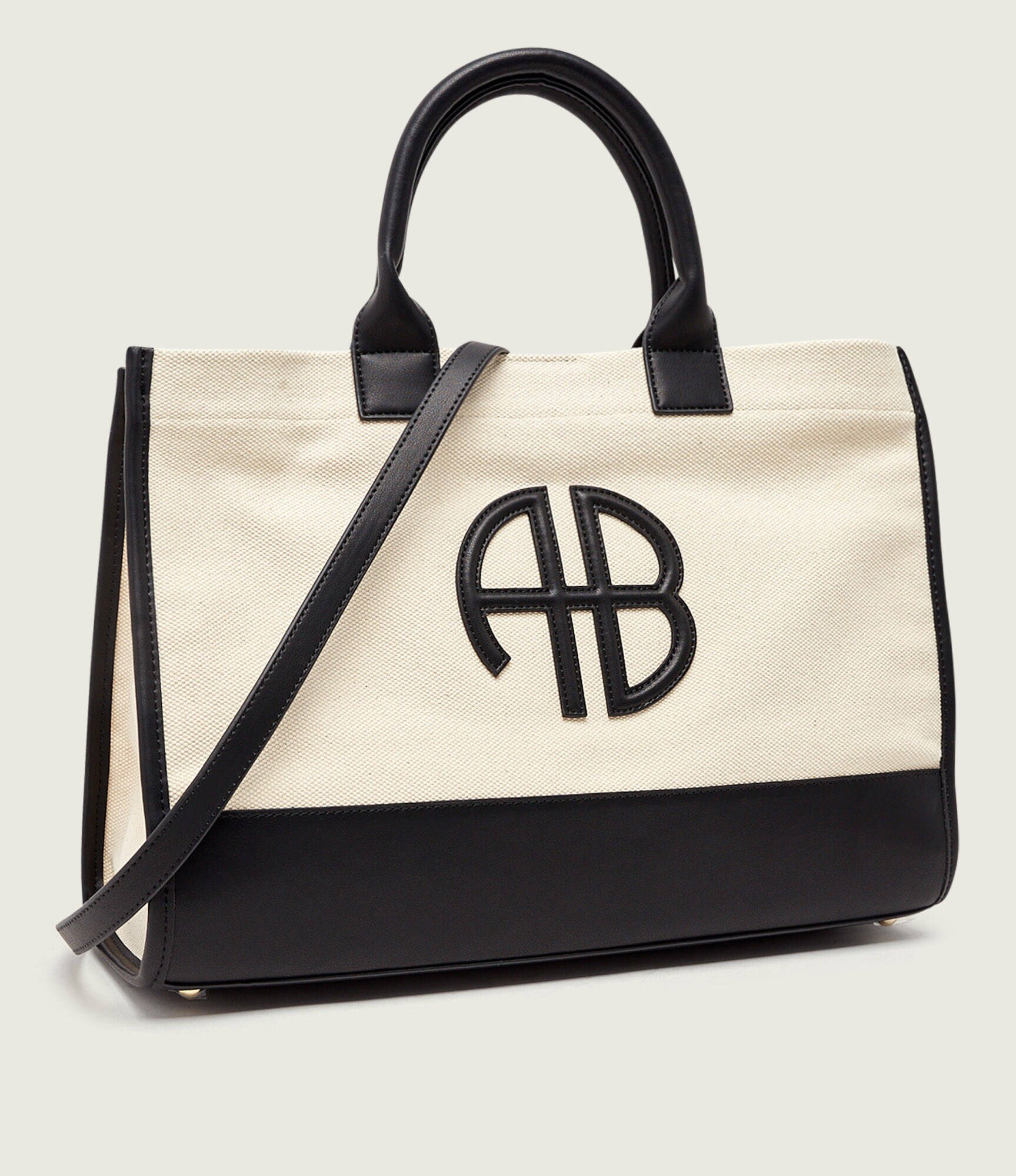 Anine Bing Geantă shopper MEDIUM LARA cu adaos de piele
