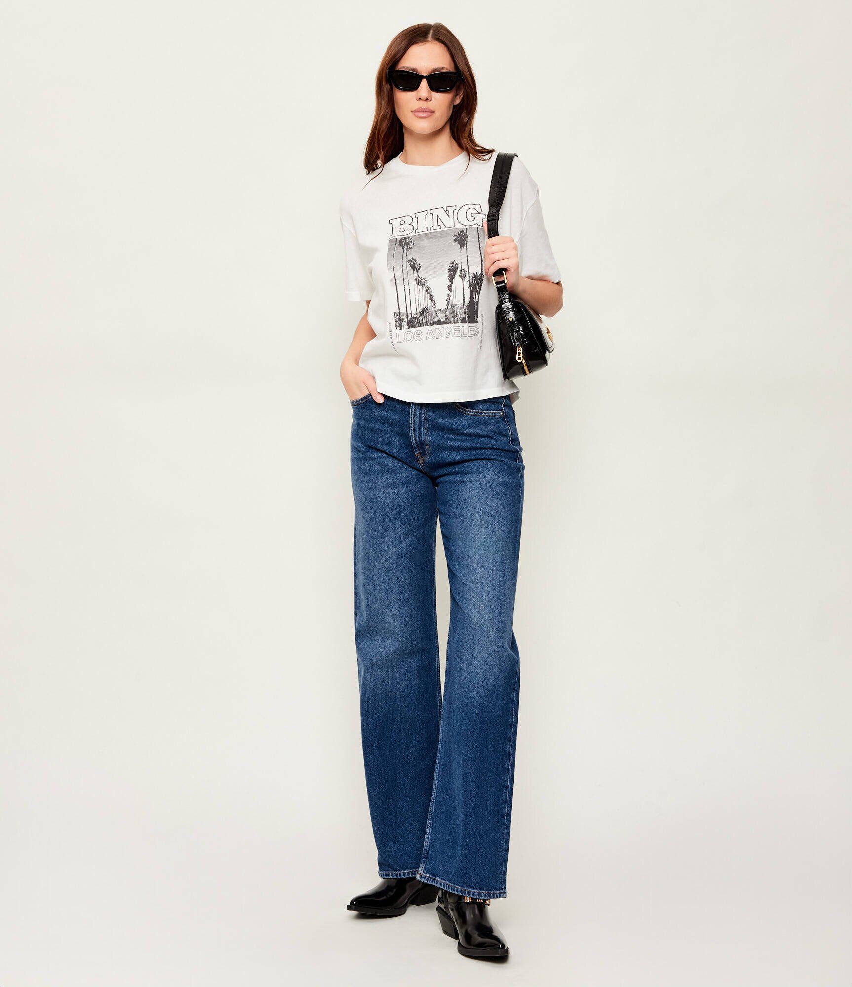 Anine Bing Tricou LOUIS TEE BING TOUR | Relaxed fit