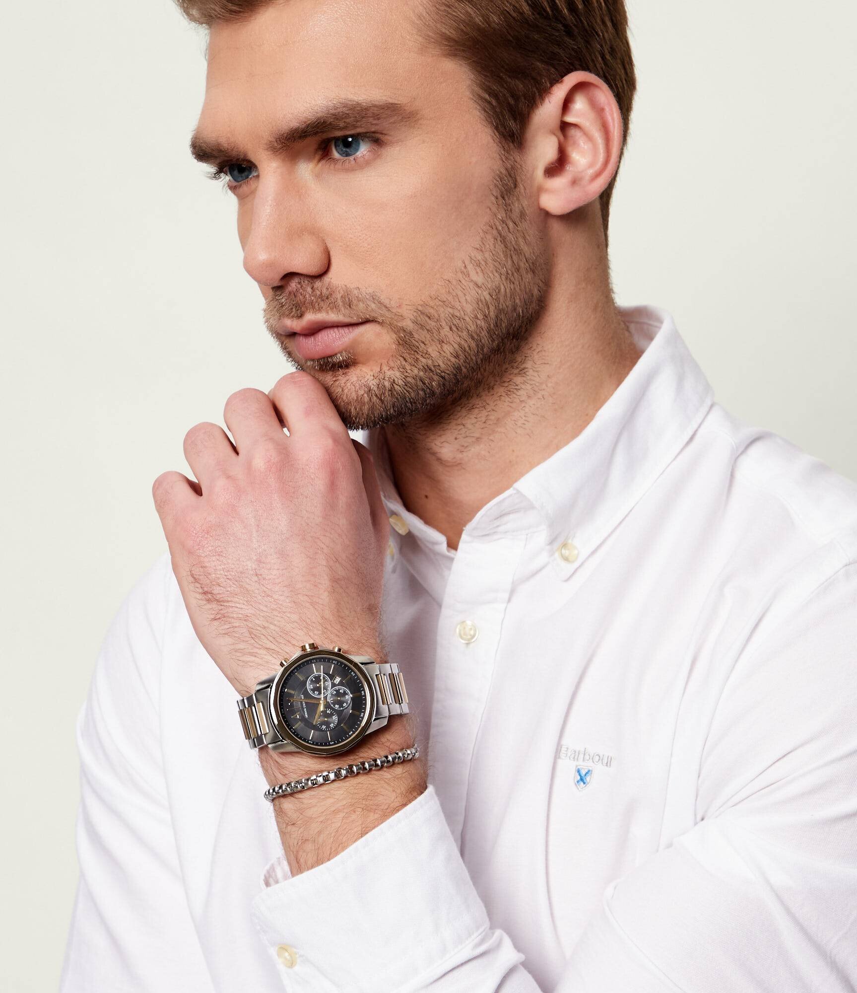 Armani Exchange Ceas + brățară Banks Chronograph AX7148SET