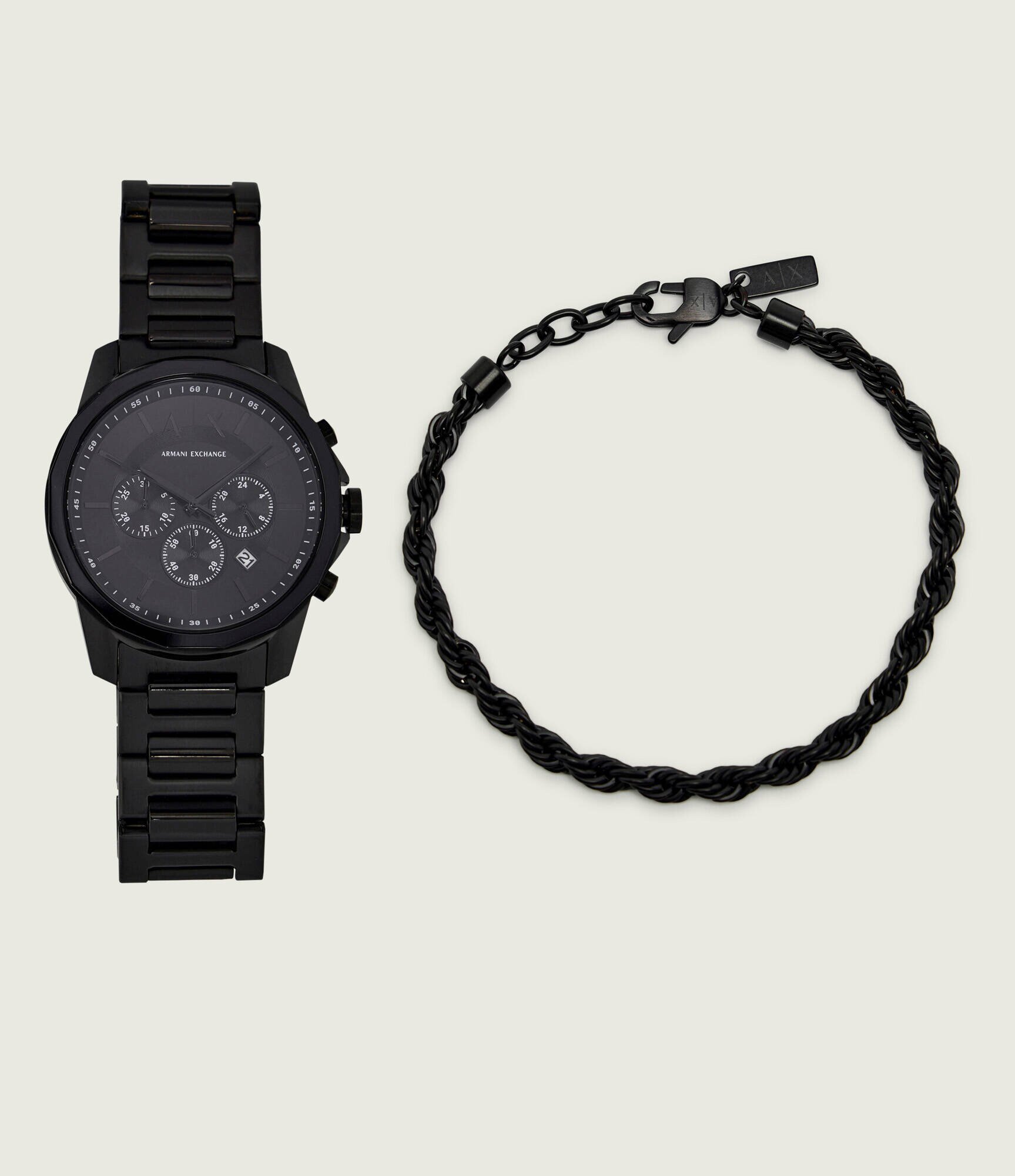 Armani Exchange Ceas + brățară Banks Chronograph AX7163SET
