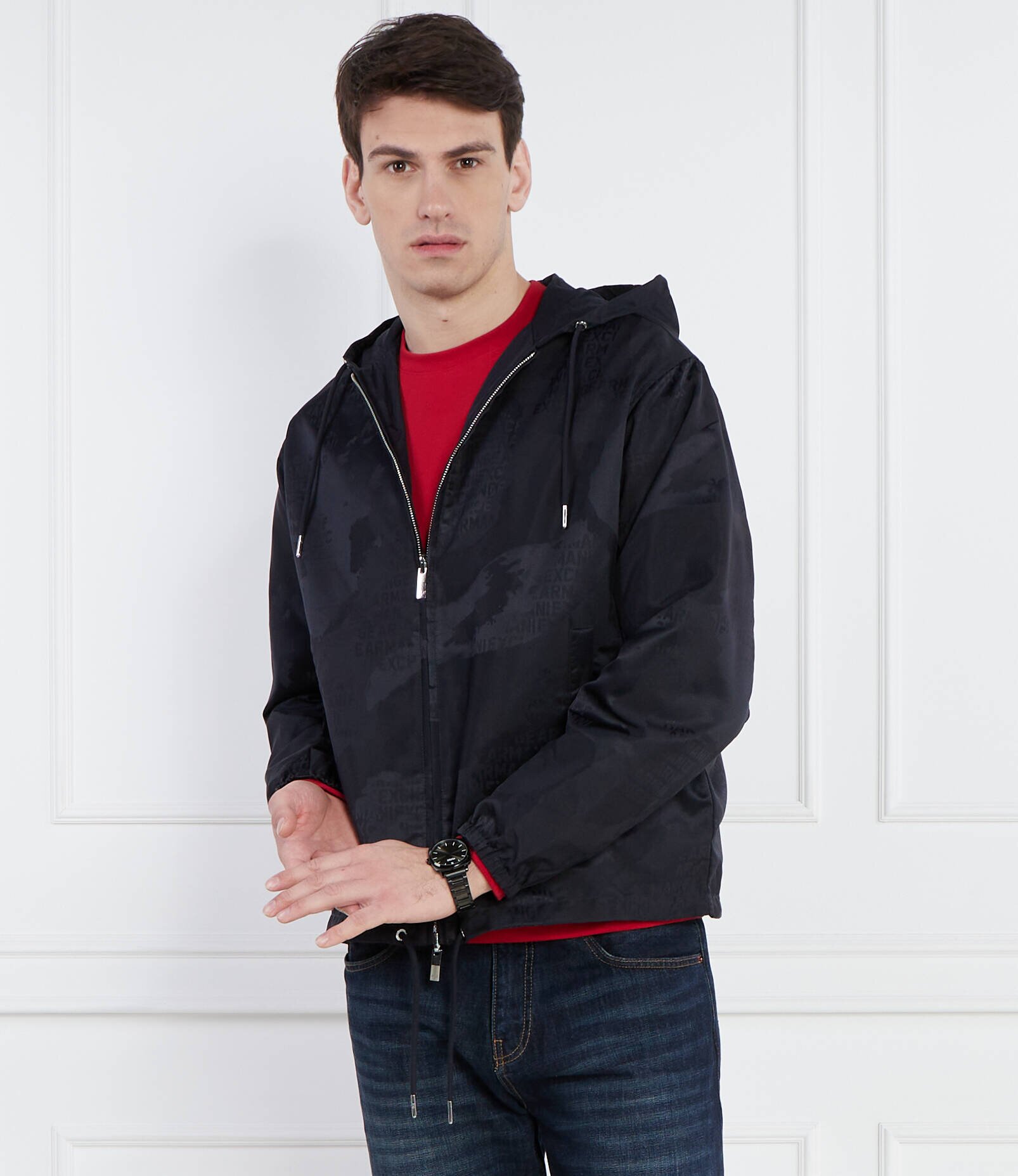 Armani Exchange Cu două fețe geacă | Regular Fit