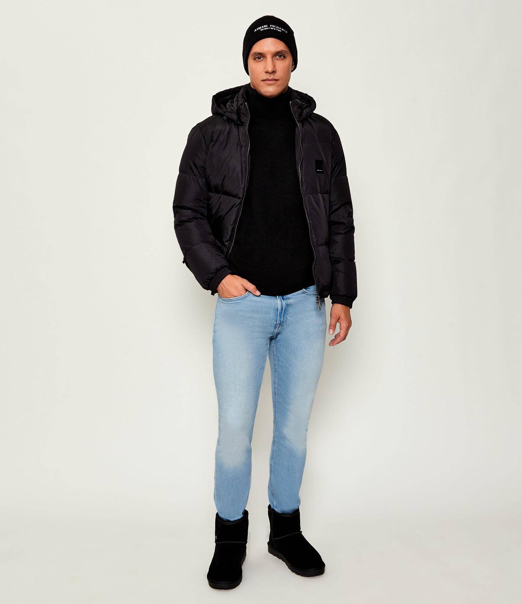 Armani Exchange Maletă | Regular Fit cu adaos de lână