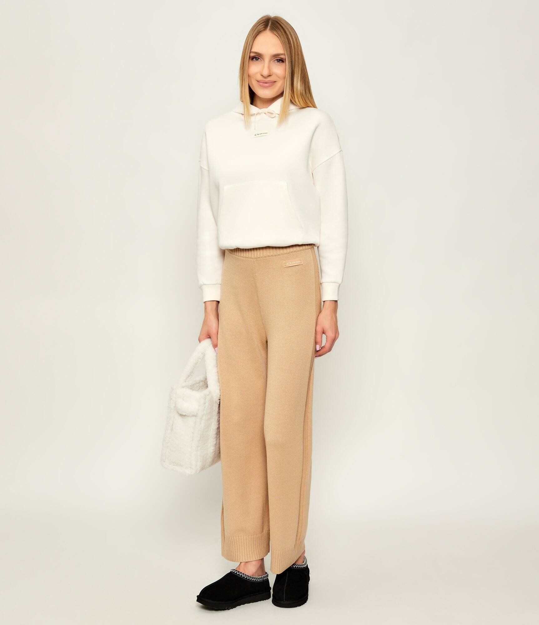 Armani Exchange Pantaloni | regular fit cu adaos de lână