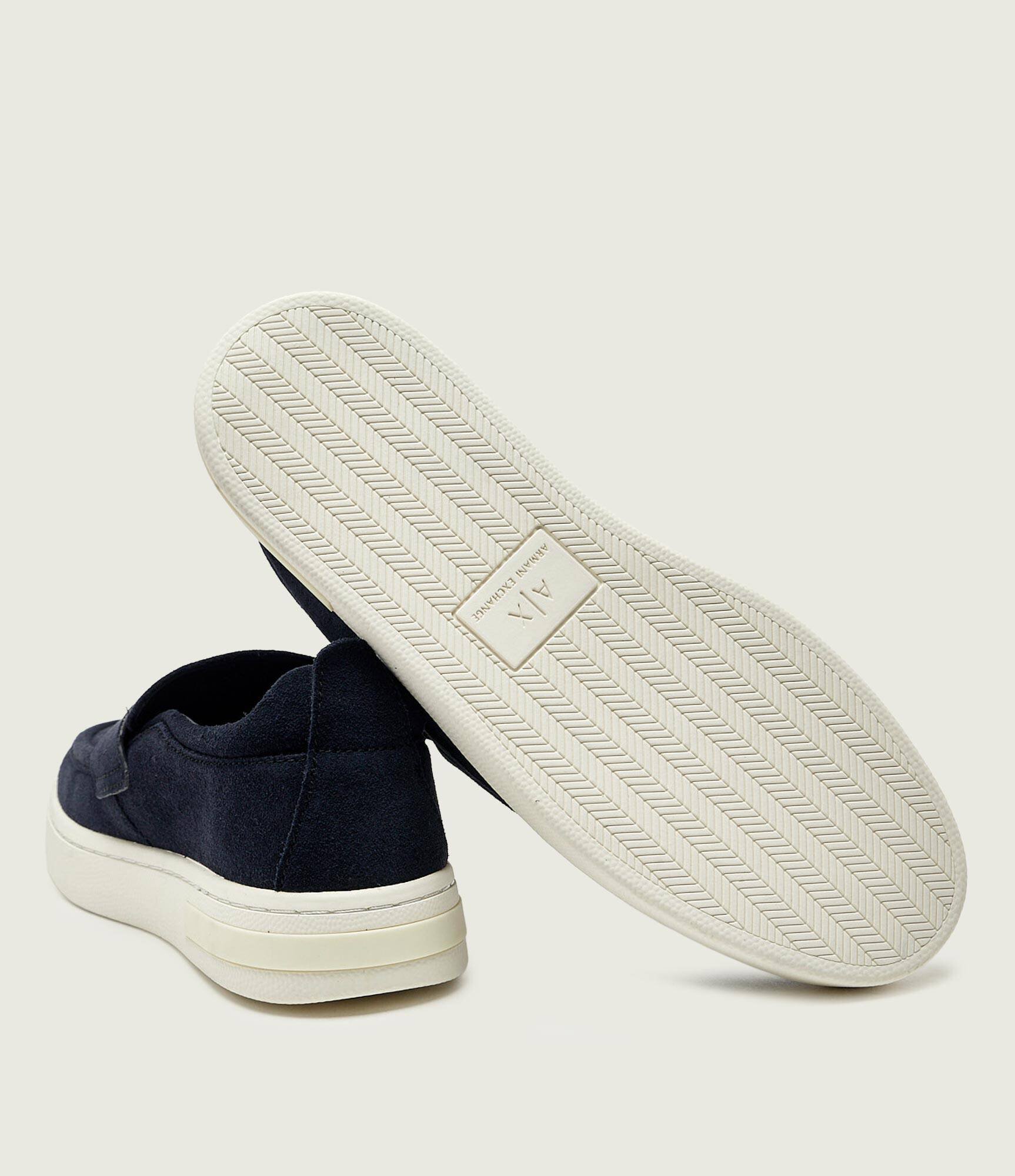 Armani Exchange Pantofi loafer | piele întoarsă