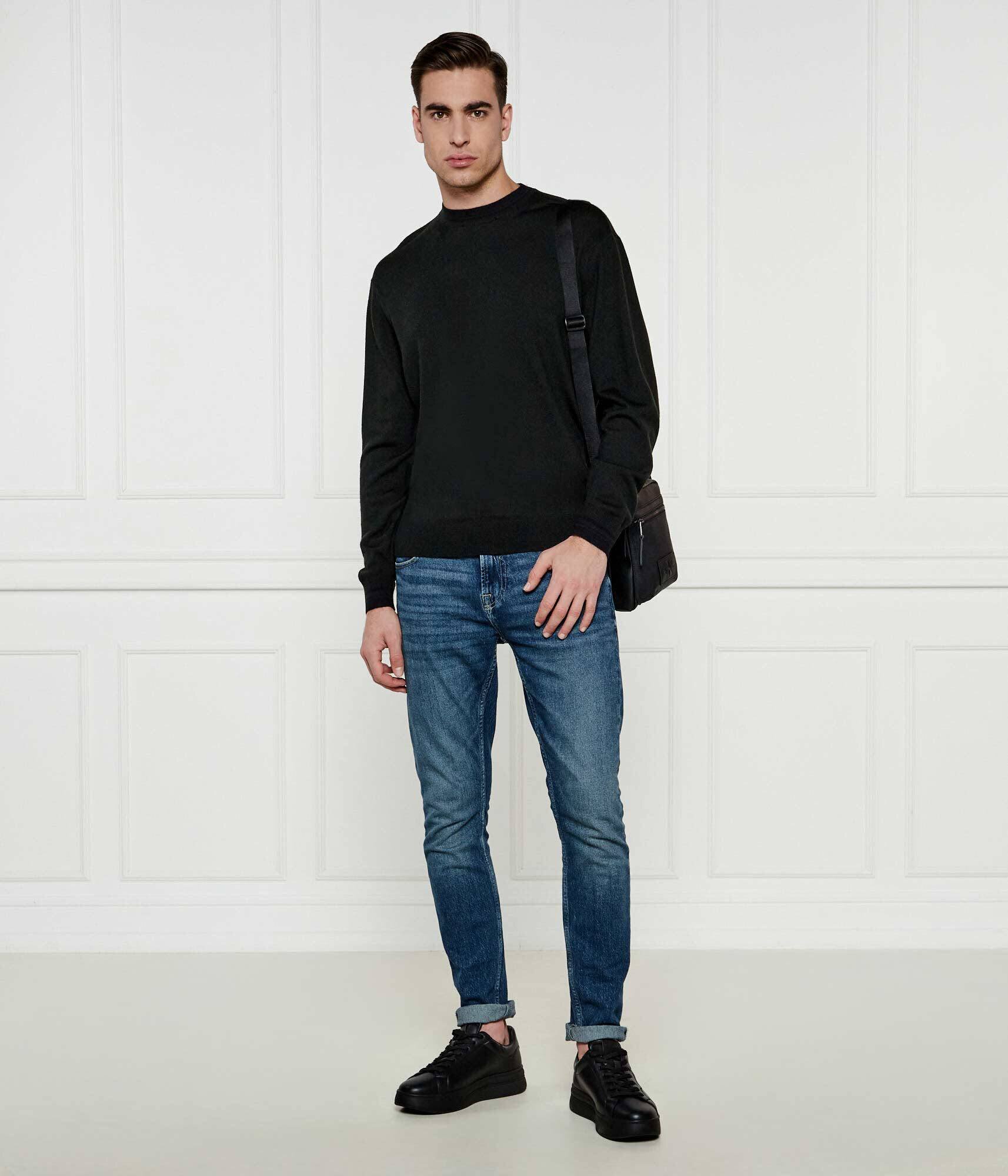 Armani Exchange Pulover | Regular Fit cu adaos de lână