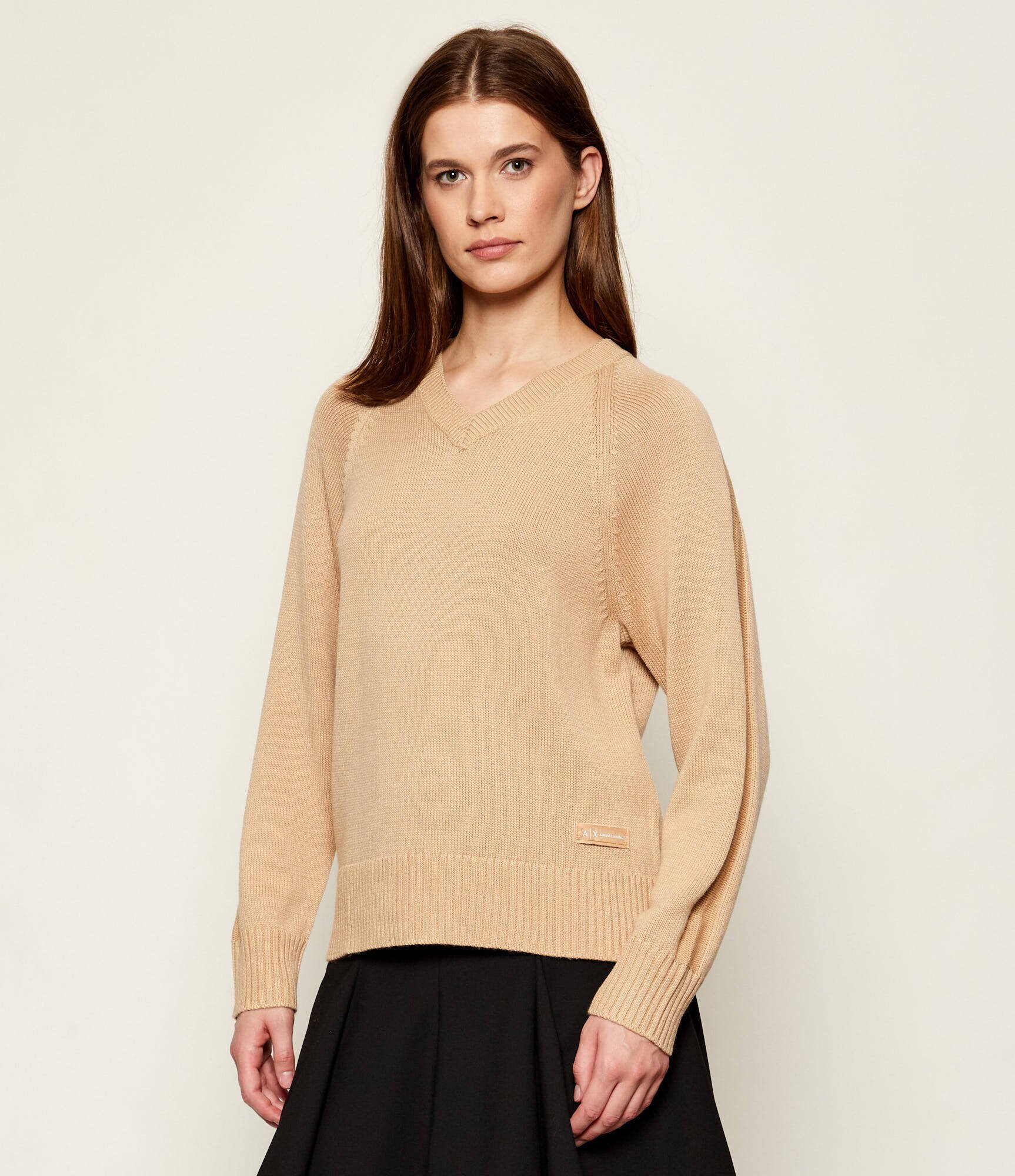 Armani Exchange Pulover | regular fit cu adaos de lână