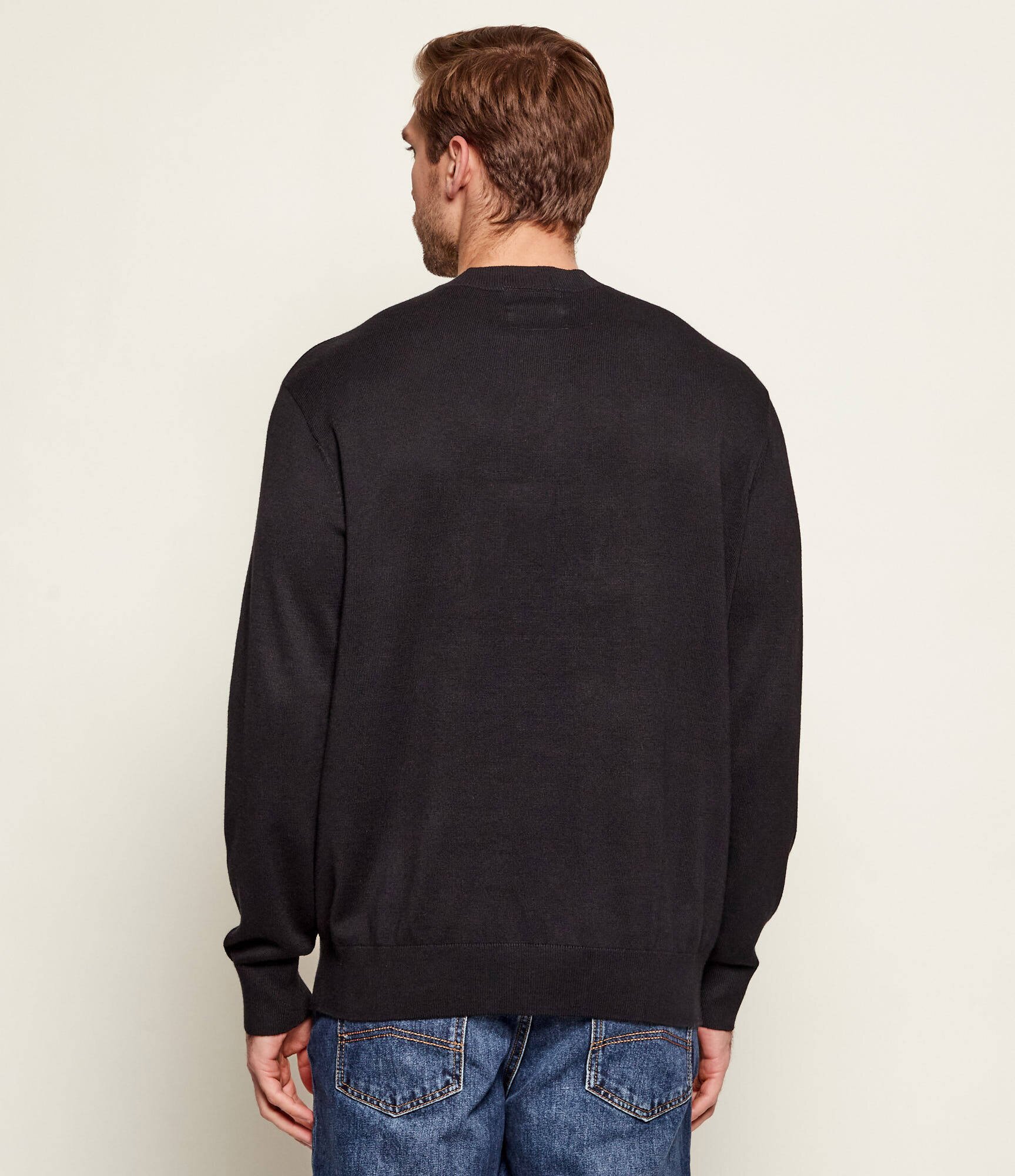 Armani Exchange Pulover | regular fit cu adaos de mătase