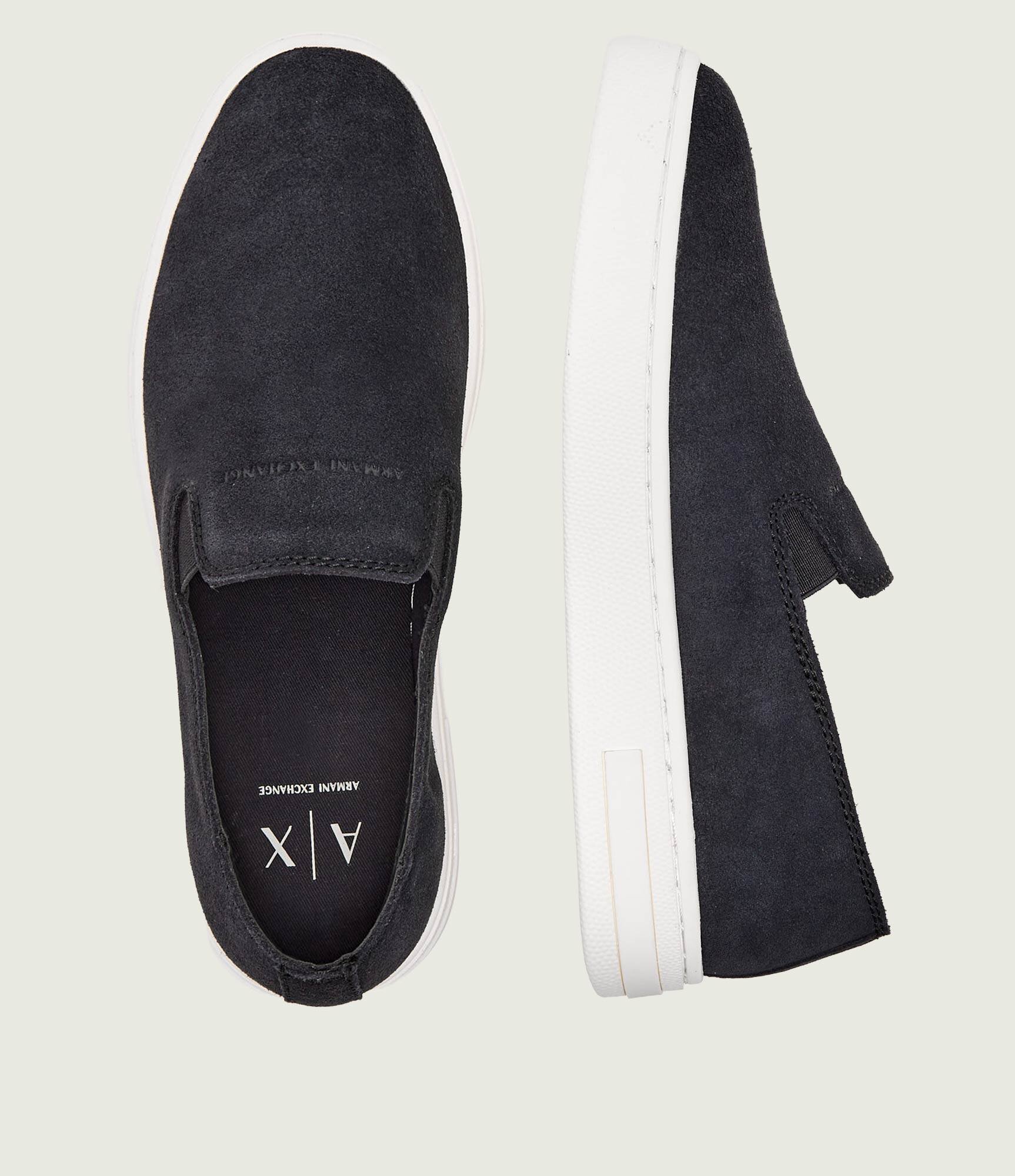 Armani Exchange Slip on | piele întoarsă