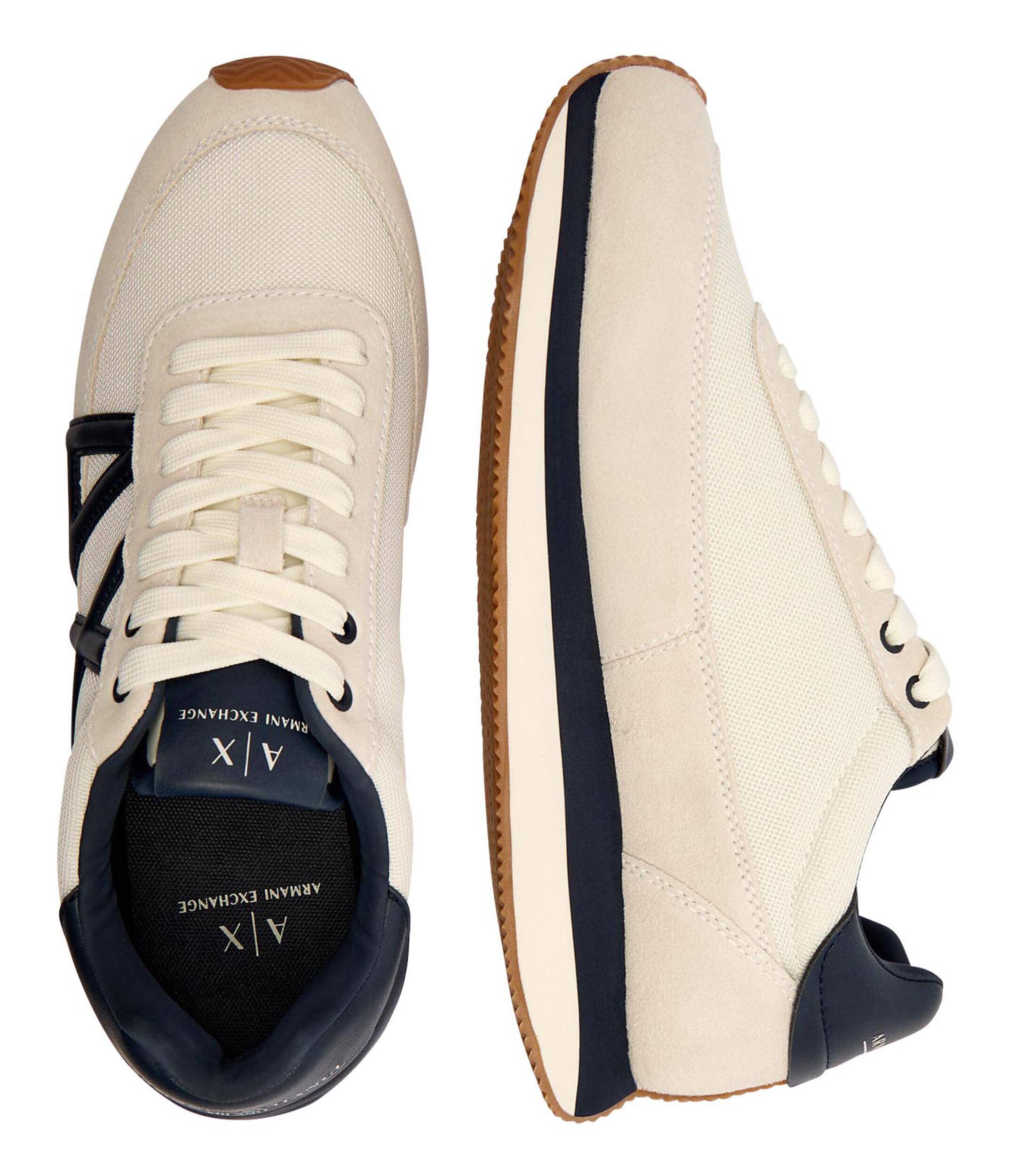 Armani Exchange Sneakers cu adaos de piele