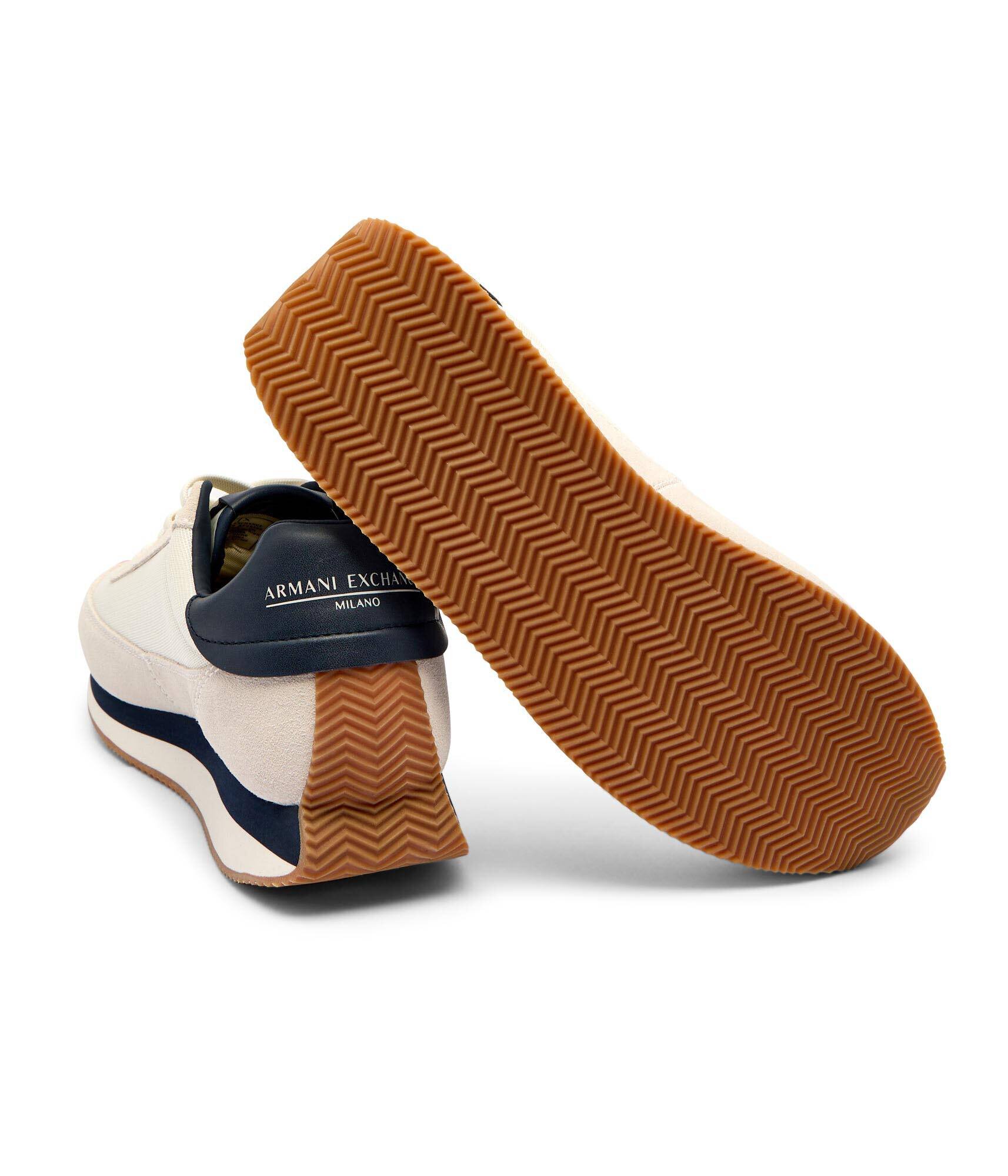 Armani Exchange Sneakers cu adaos de piele