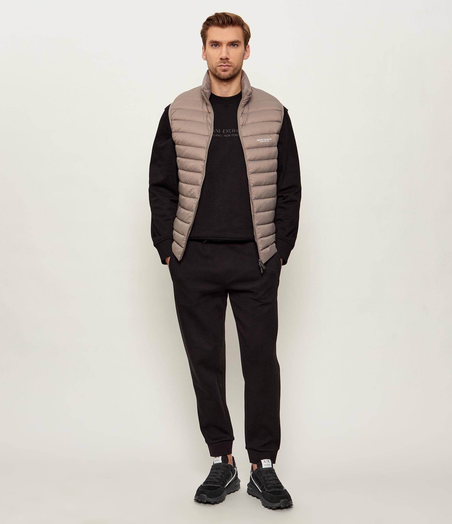 Armani Exchange Sneakers cu adaos de piele