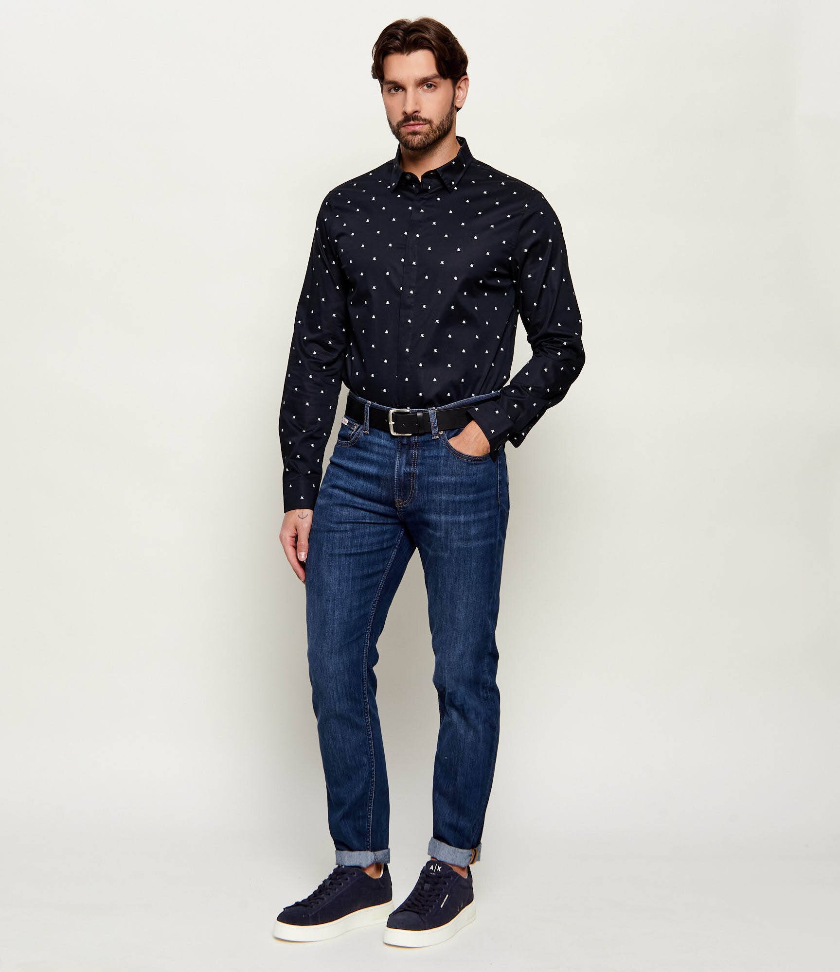 Armani Exchange Sneakers | piele întoarsă