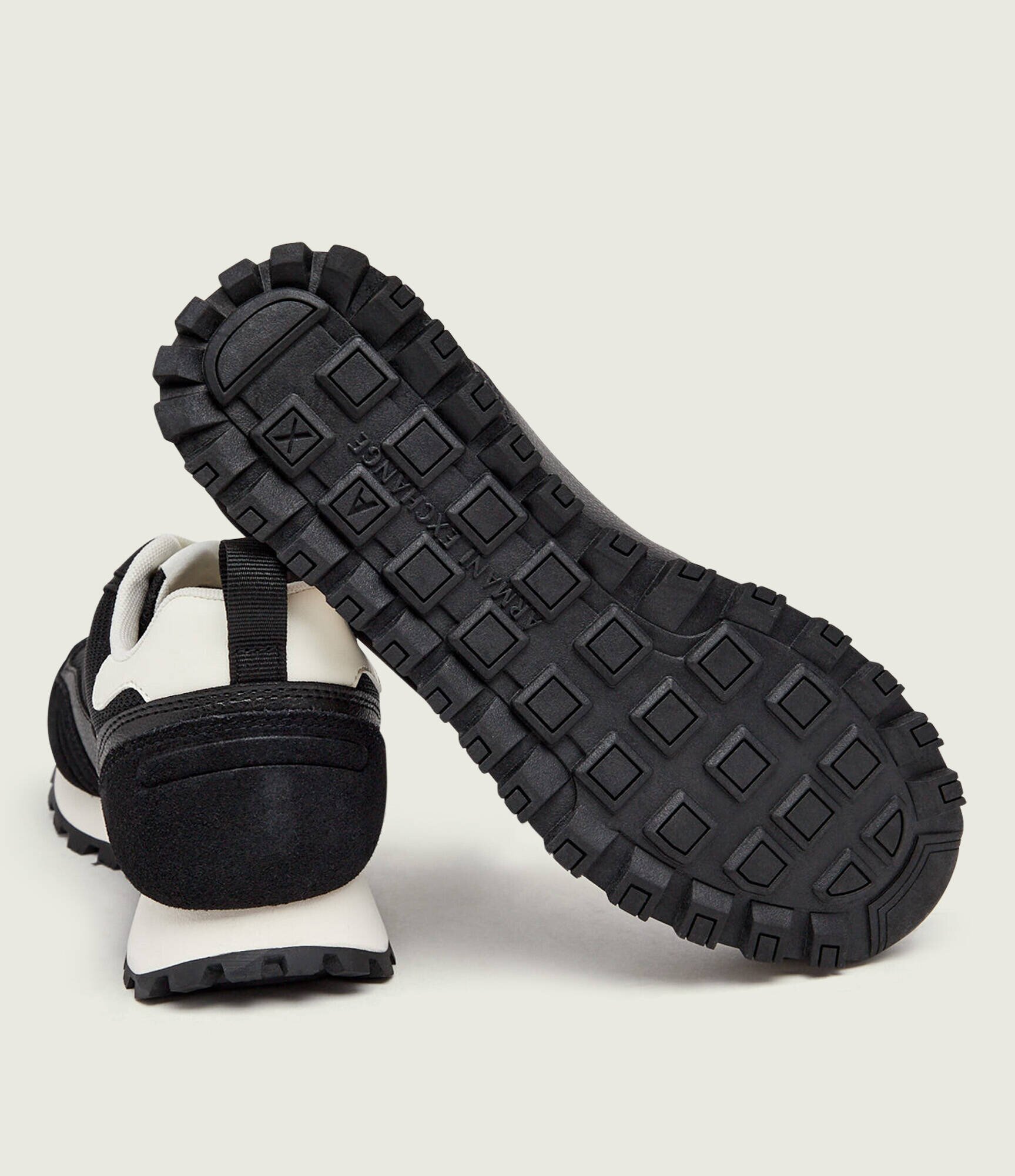 Armani Exchange Sneakers | piele întoarsă cu adaos de piele