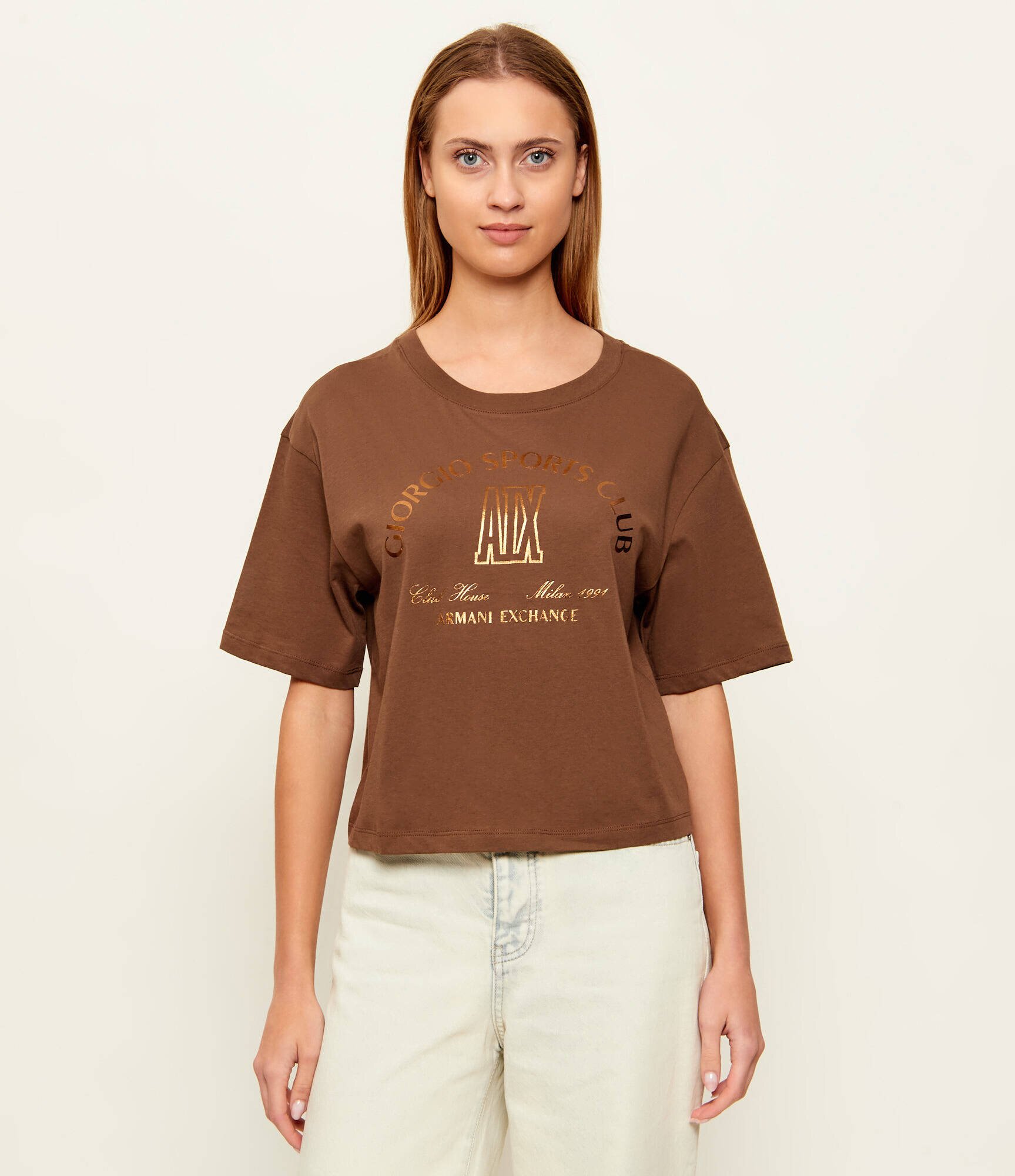 Armani Exchange Tricou | Cropped Fit