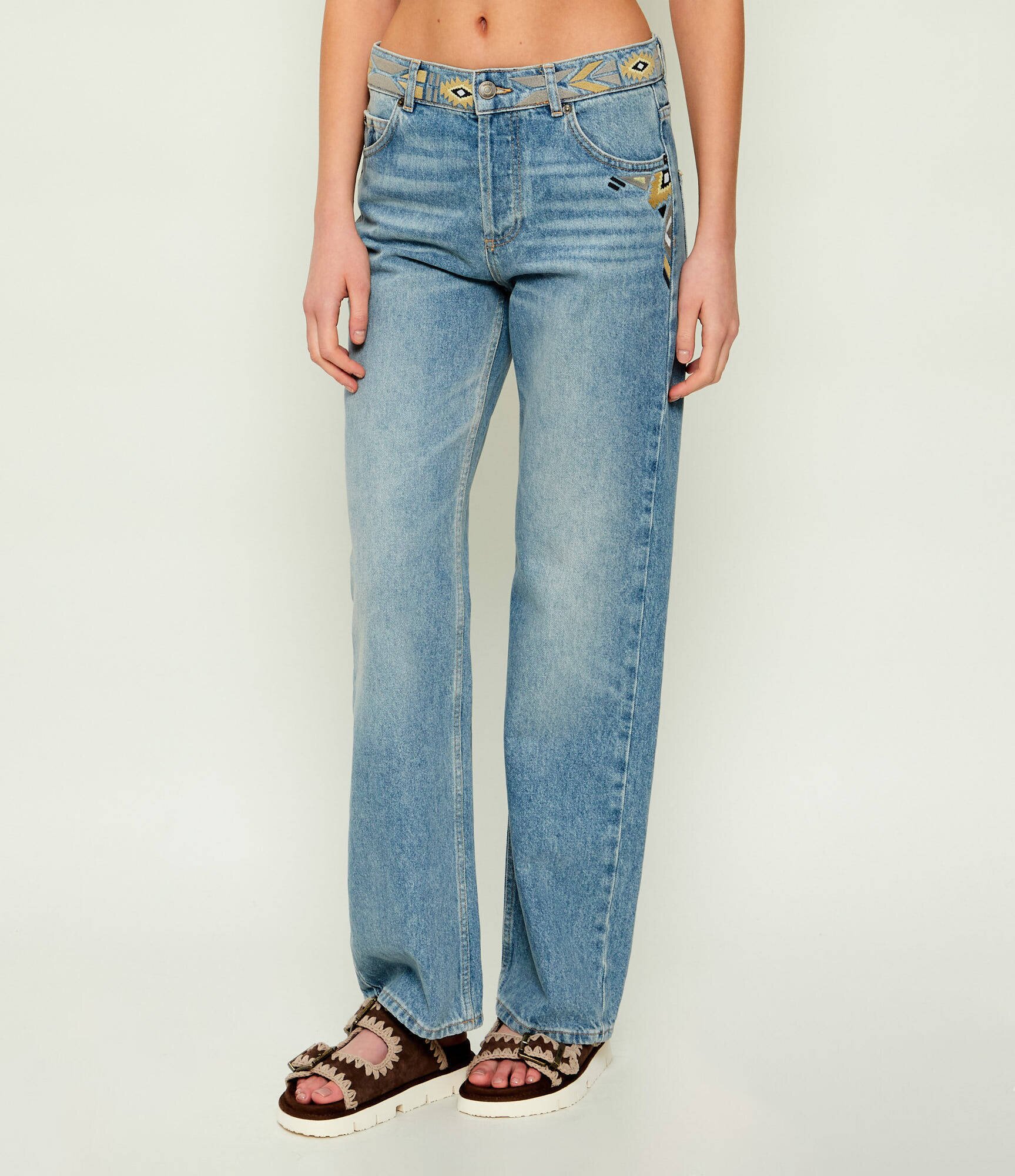 BA&SH Blugi Rizie | Relaxed fit | low rise