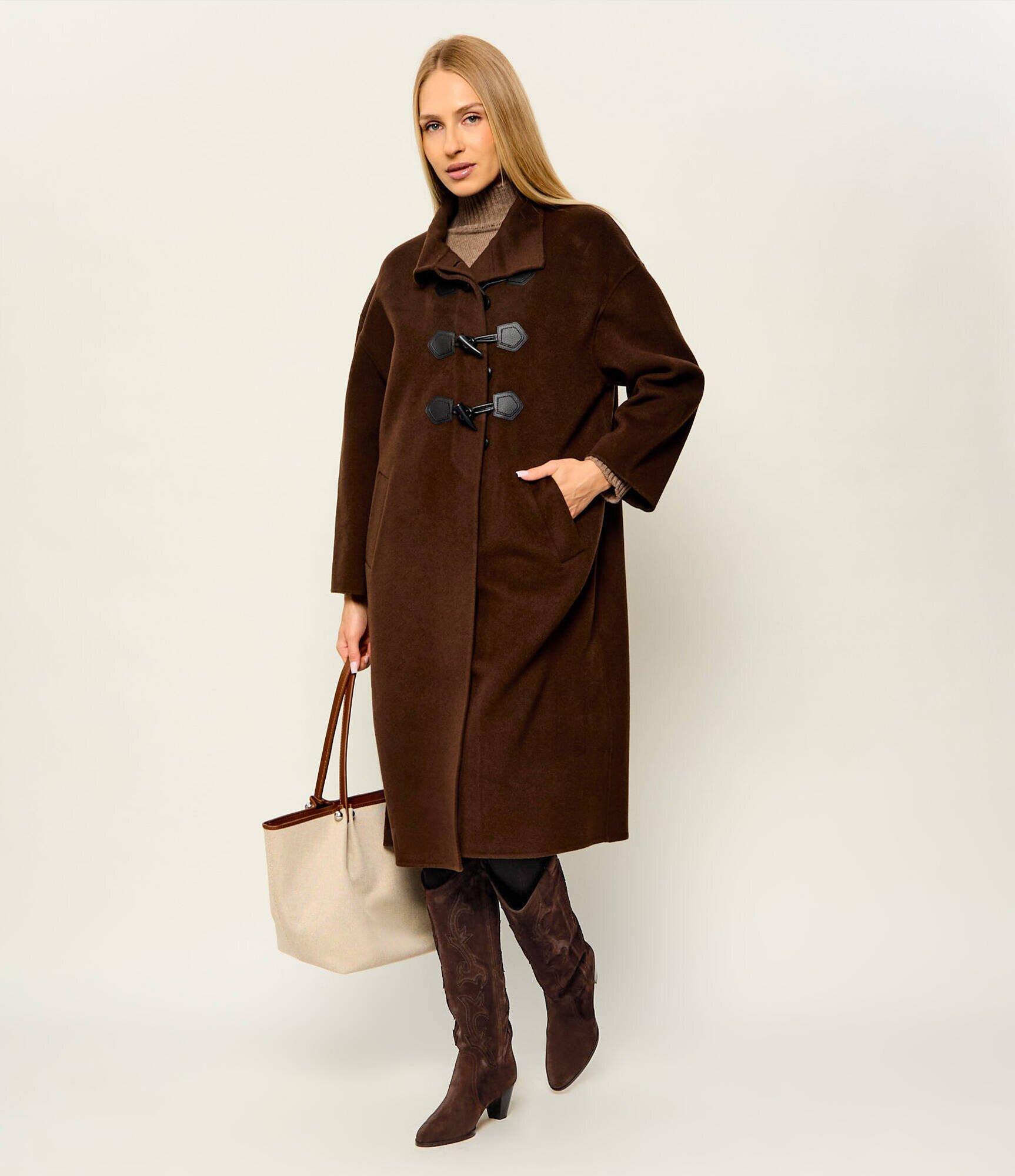 BA&SH Cizme cowboy Casey | piele întoarsă