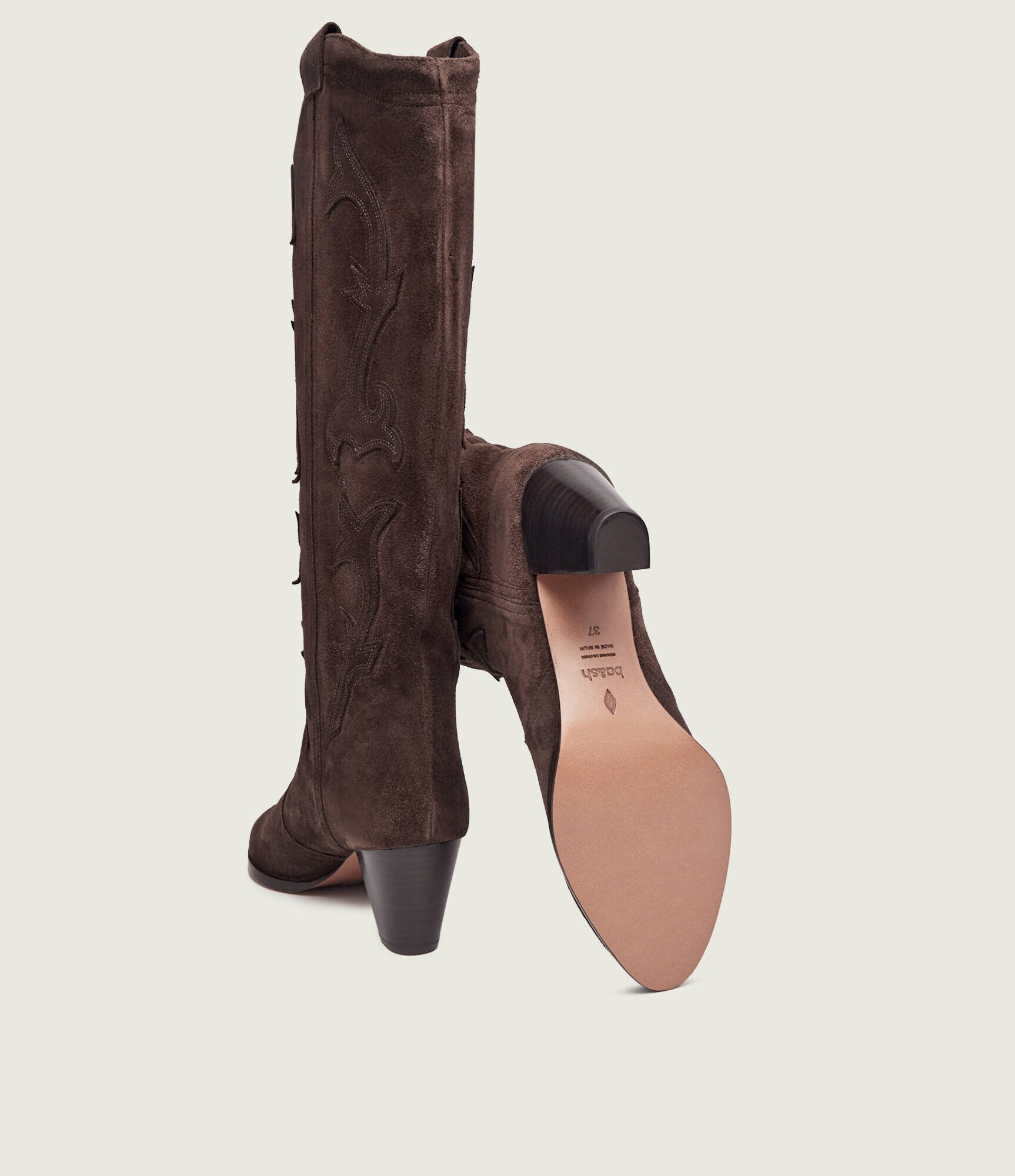 BA&SH Cizme cowboy Casey | piele întoarsă
