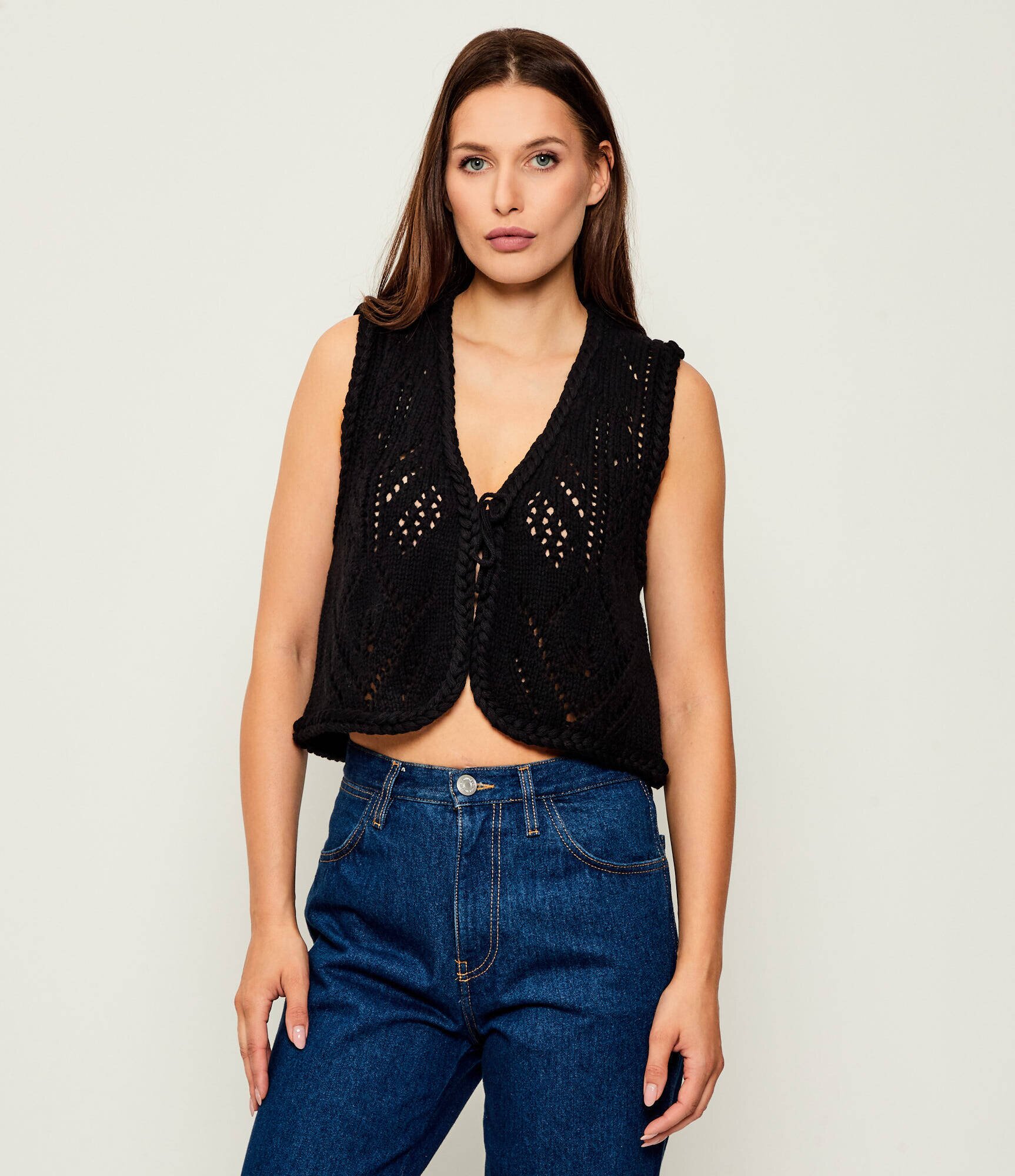 BA&SH De lână vestă GILES | Cropped Fit