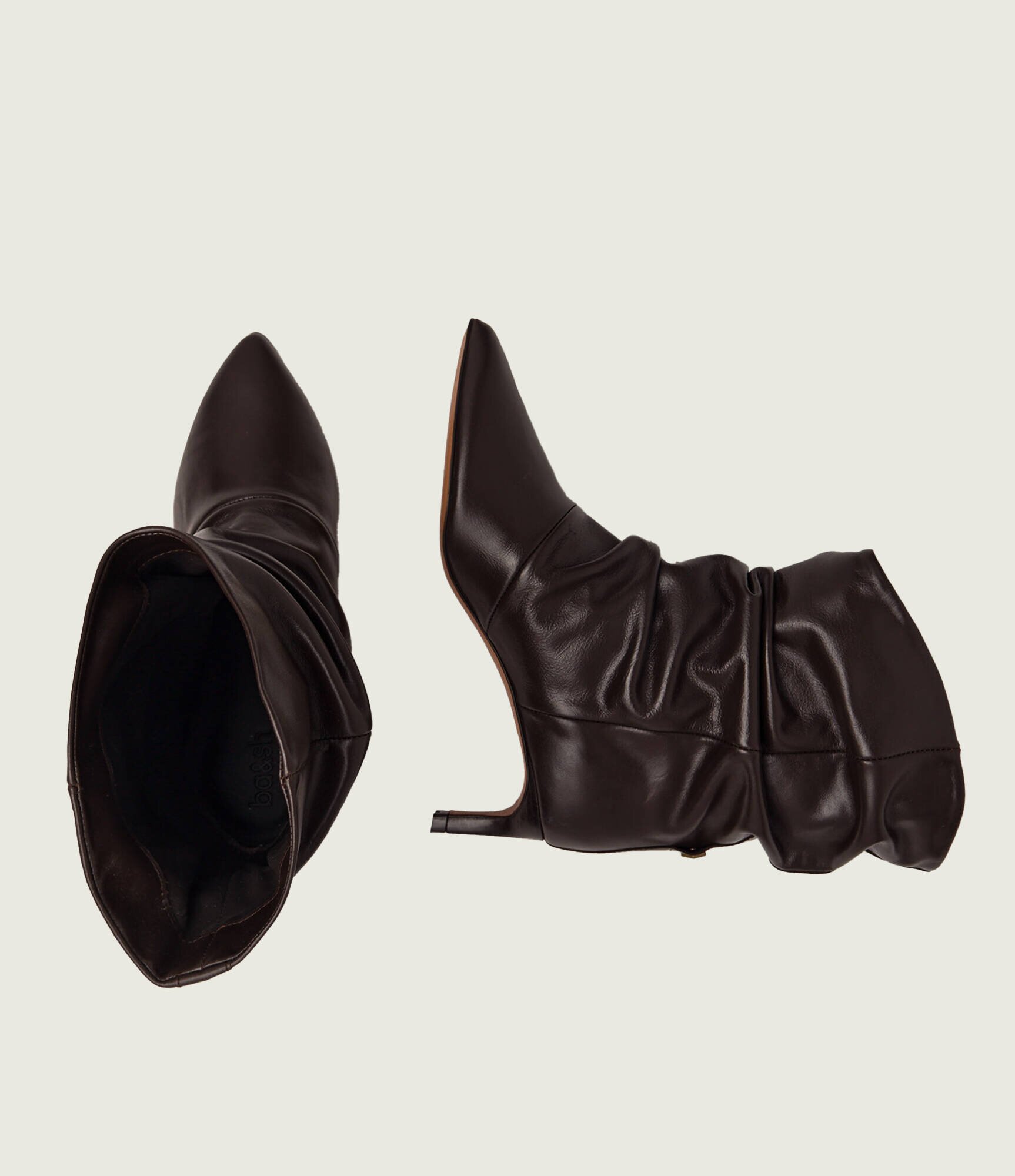 BA&SH De piele botine cu toc subțire Colivia