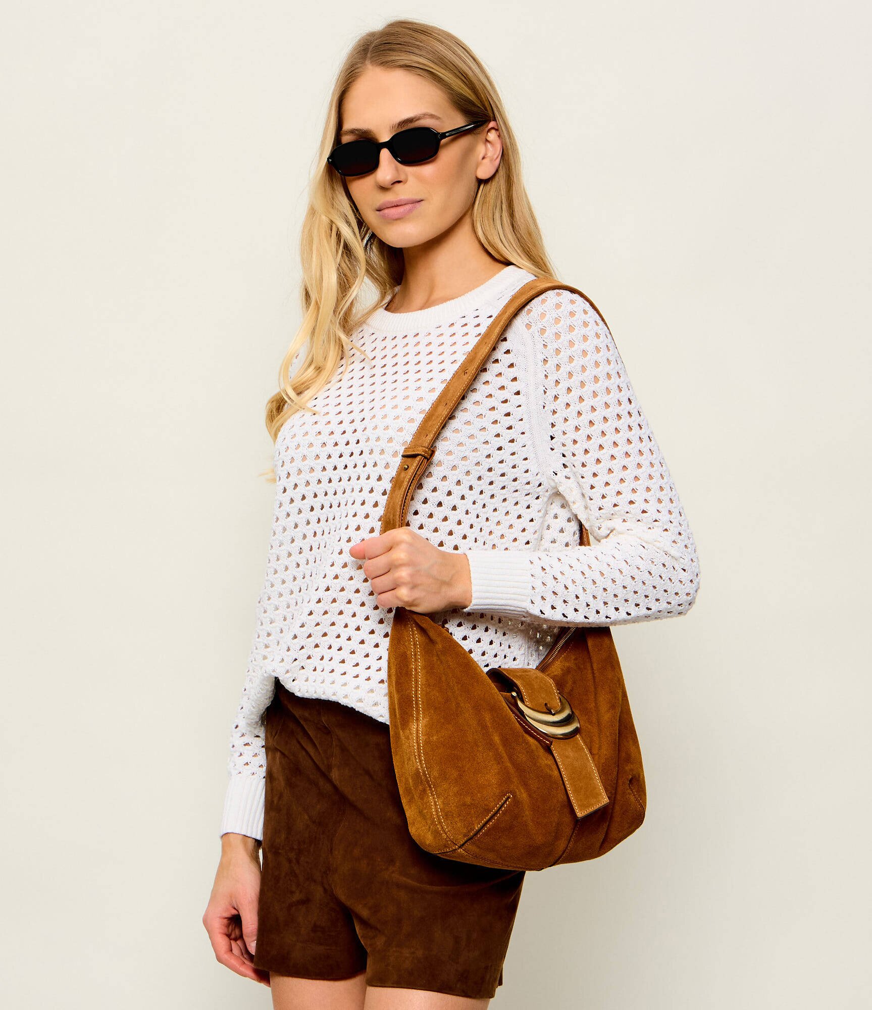 BA&SH Hobo YOUYOU | piele întoarsă