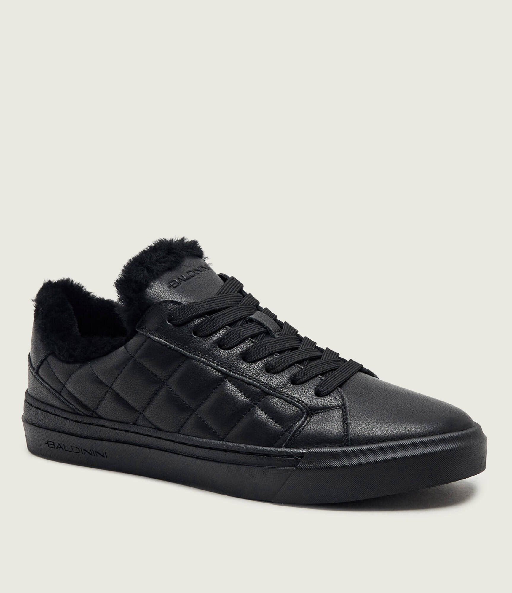 Baldinini Căptușite teniși din piele | shearling cu adaos de lână