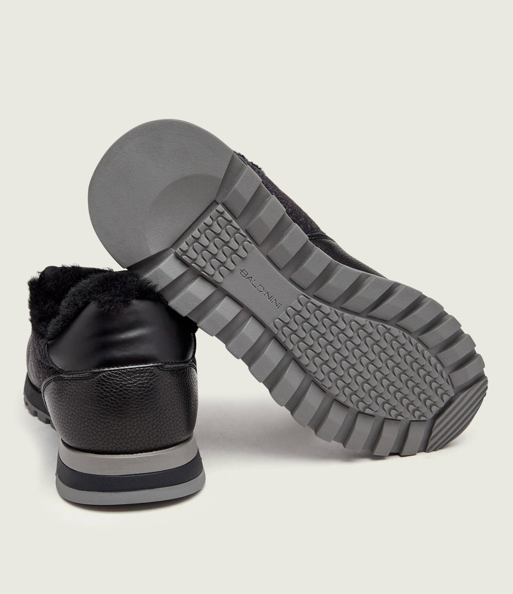 Baldinini De piele căptușite sneakers | shearling cu adaos de lână