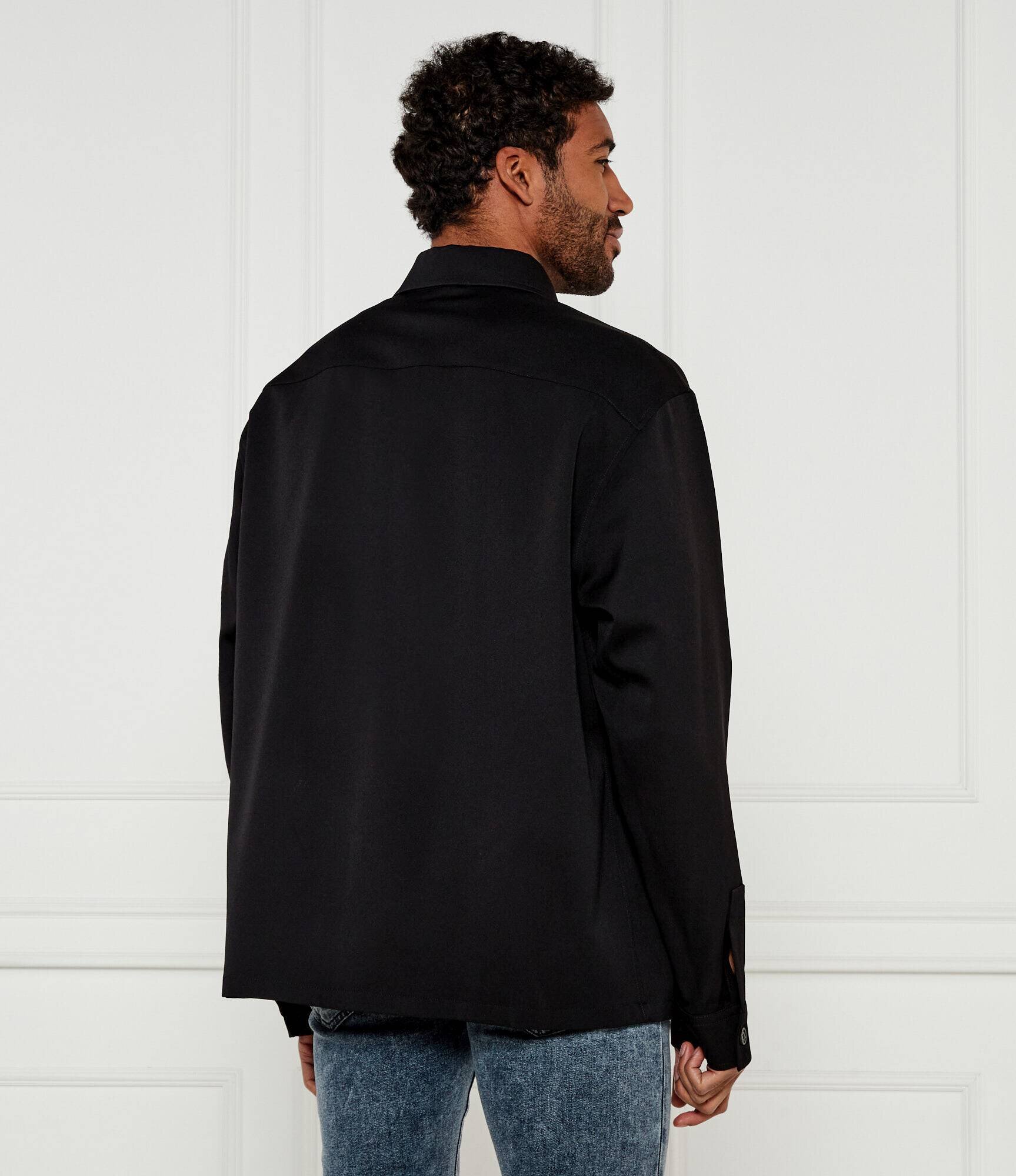 Balmain De lână cămașă | Oversize fit
