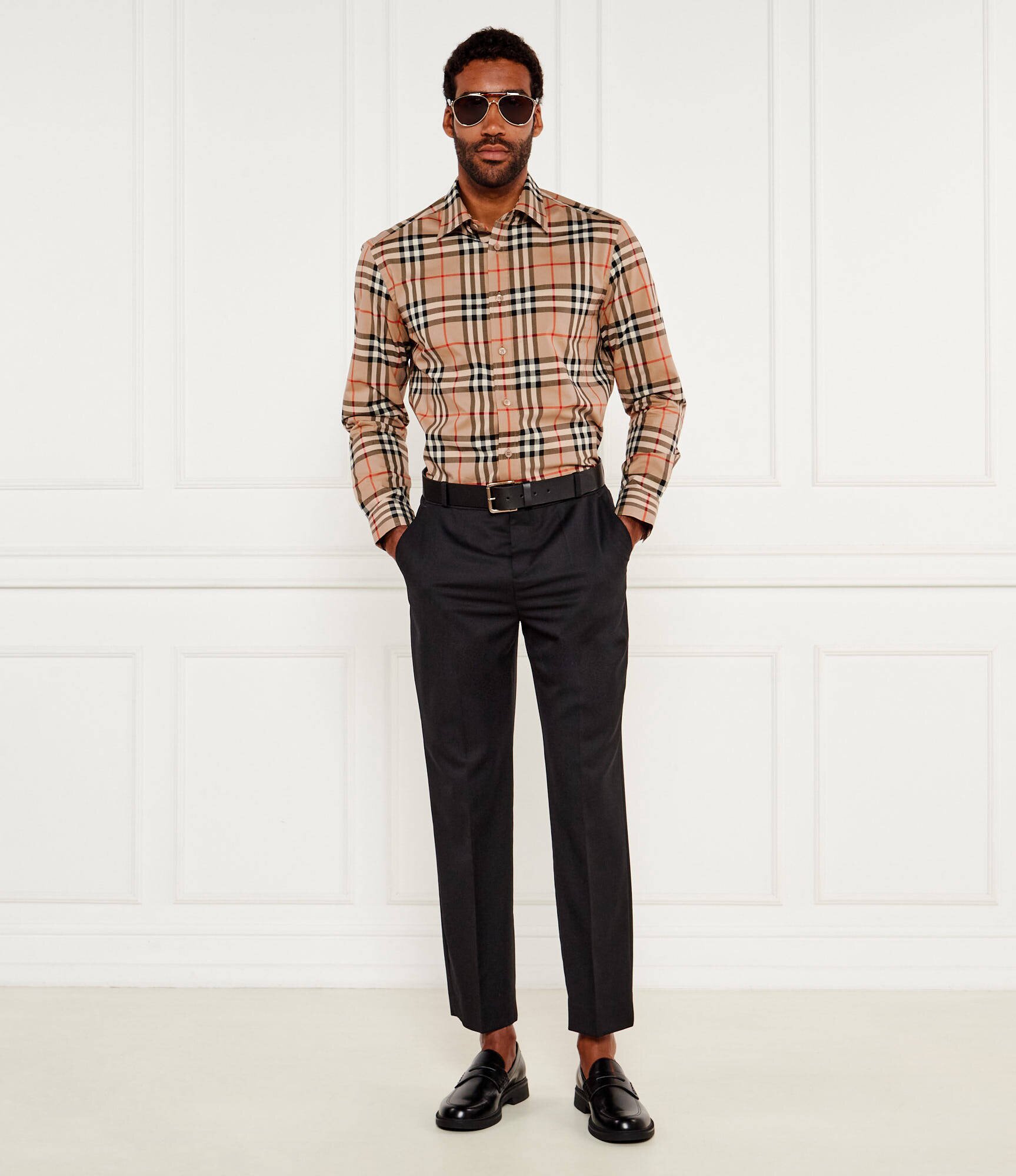 Balmain De lână pantaloni | Classic fit