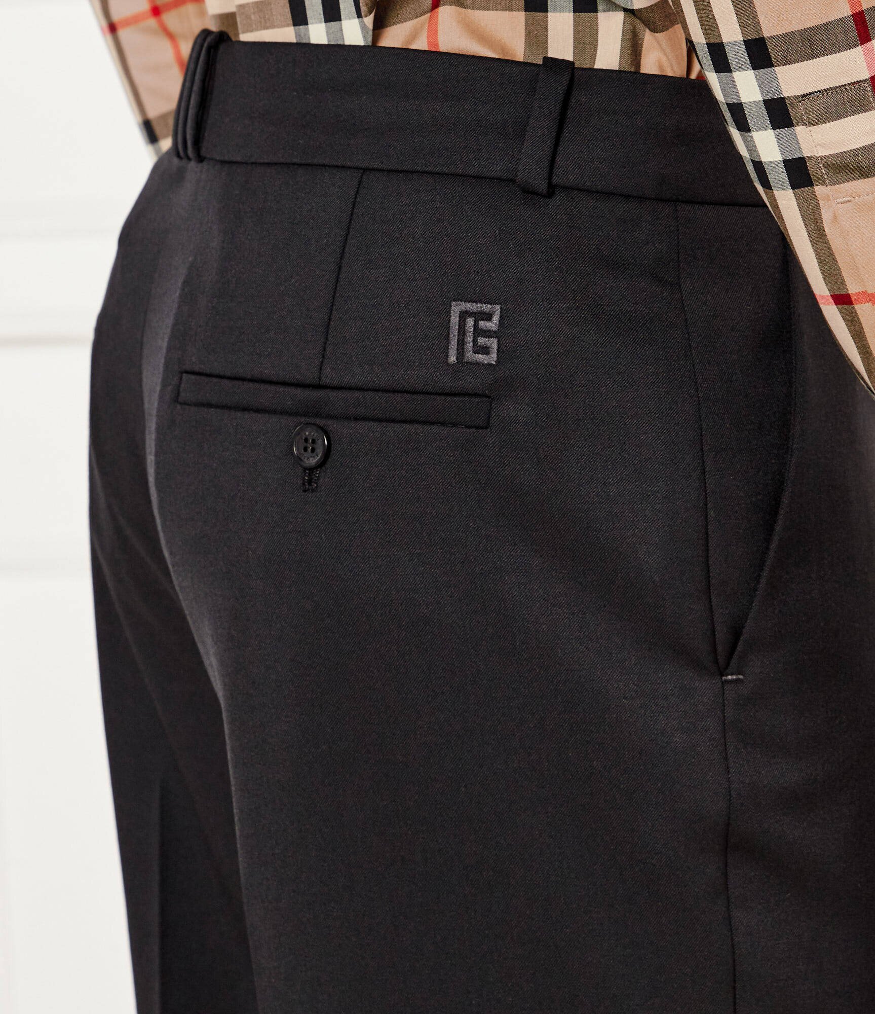 Balmain De lână pantaloni | Classic fit