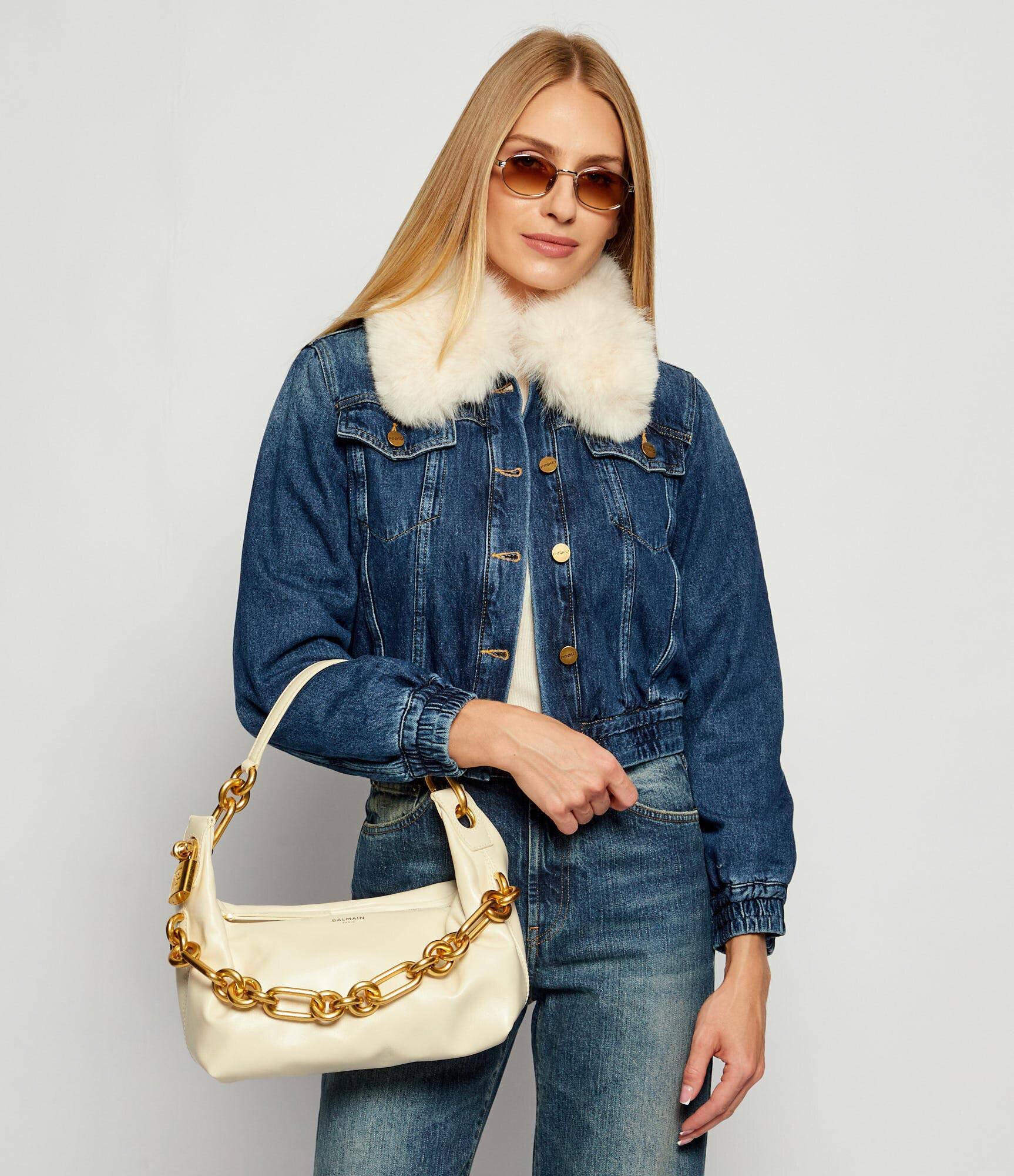 Balmain De piele geantă pe umăr SYNC MEDIUM