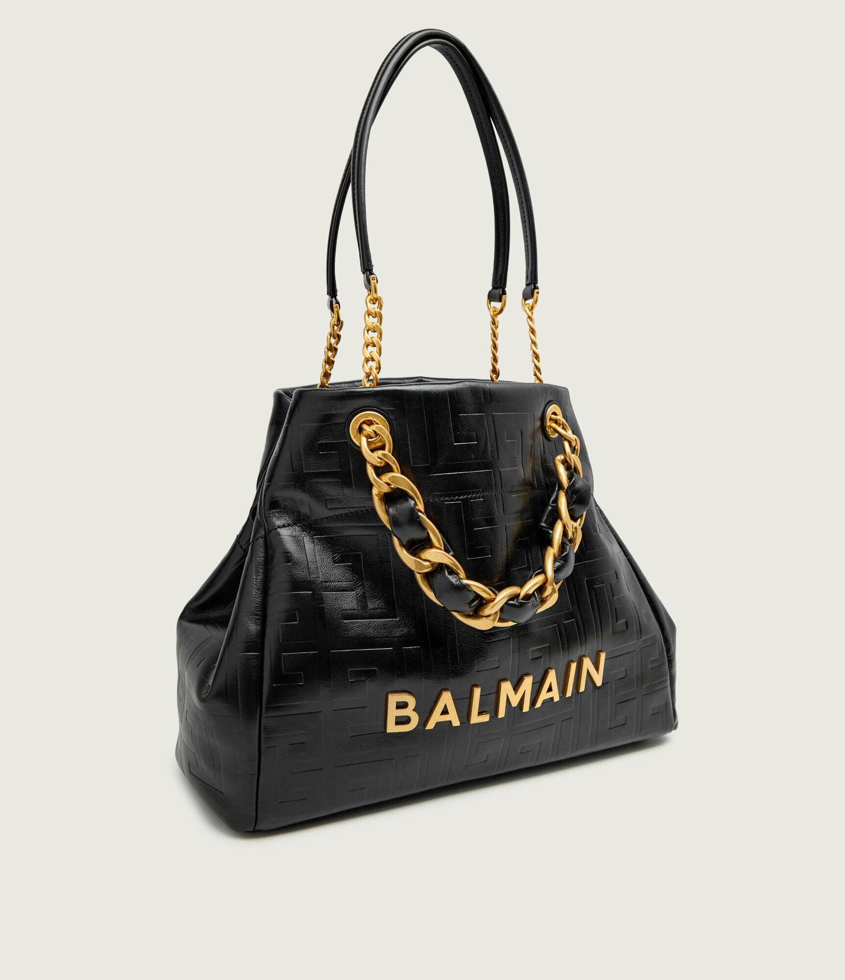Balmain De piele geantă shopper 1945 SOFT