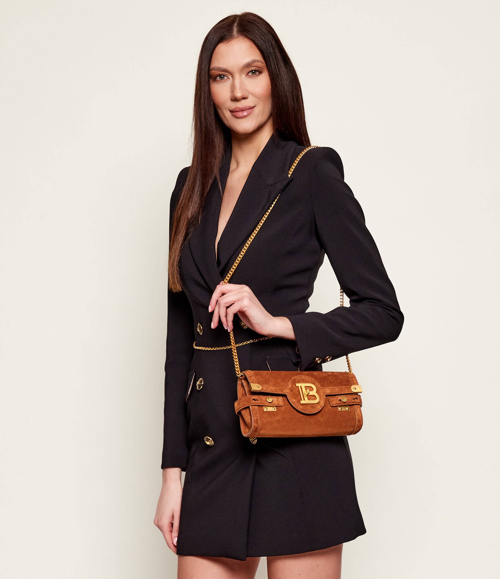 Balmain Geantă pe umăr B-Buuz | piele întoarsă