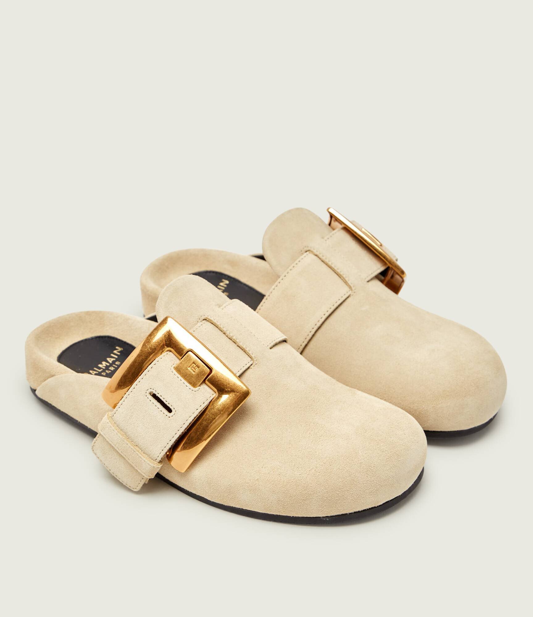 Balmain Mules (încălțăminte) | piele întoarsă