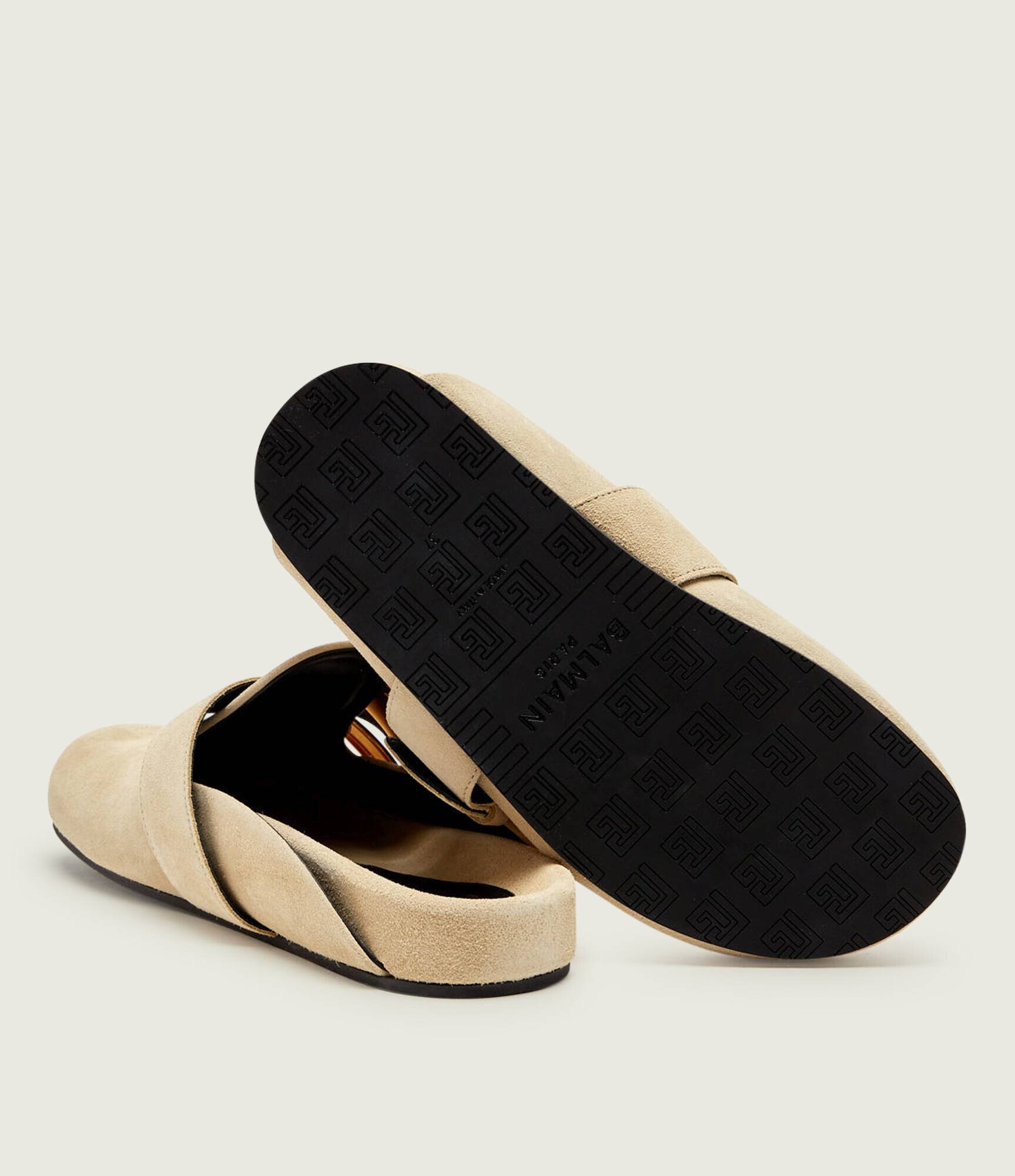 Balmain Mules (încălțăminte) | piele întoarsă
