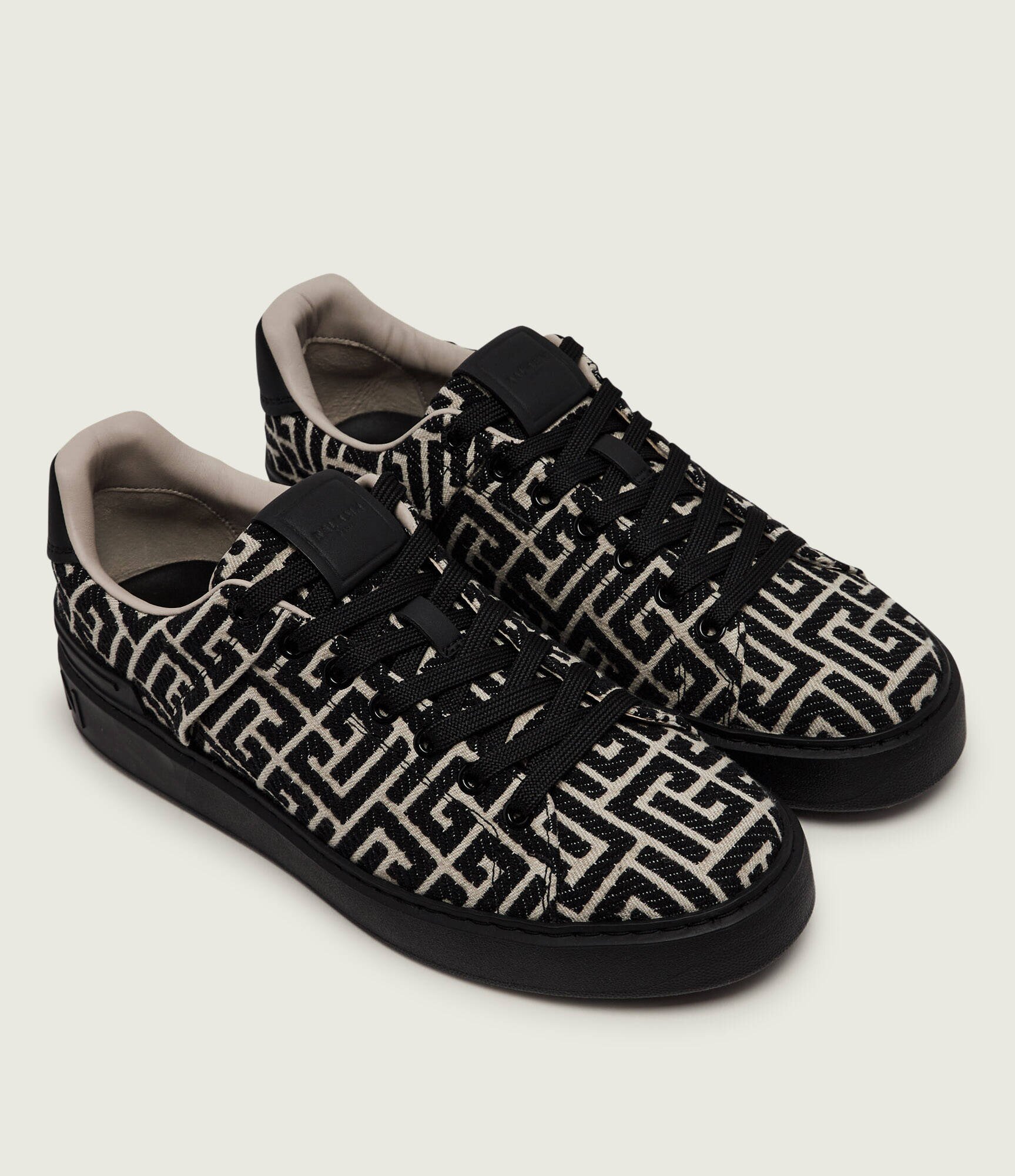 Balmain Sneakers B-Court cu adaos de piele