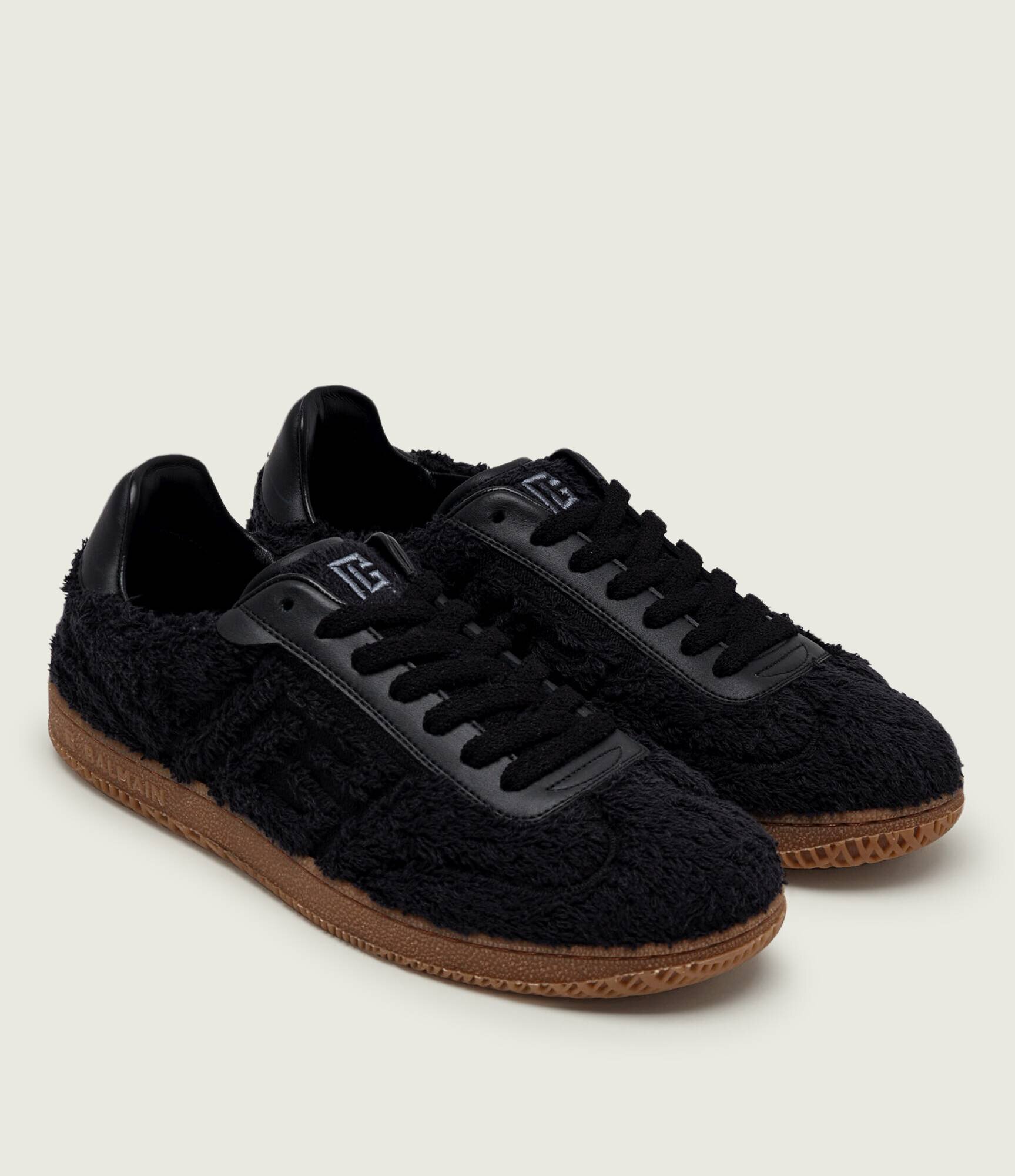 Balmain Sneakers cu adaos de piele