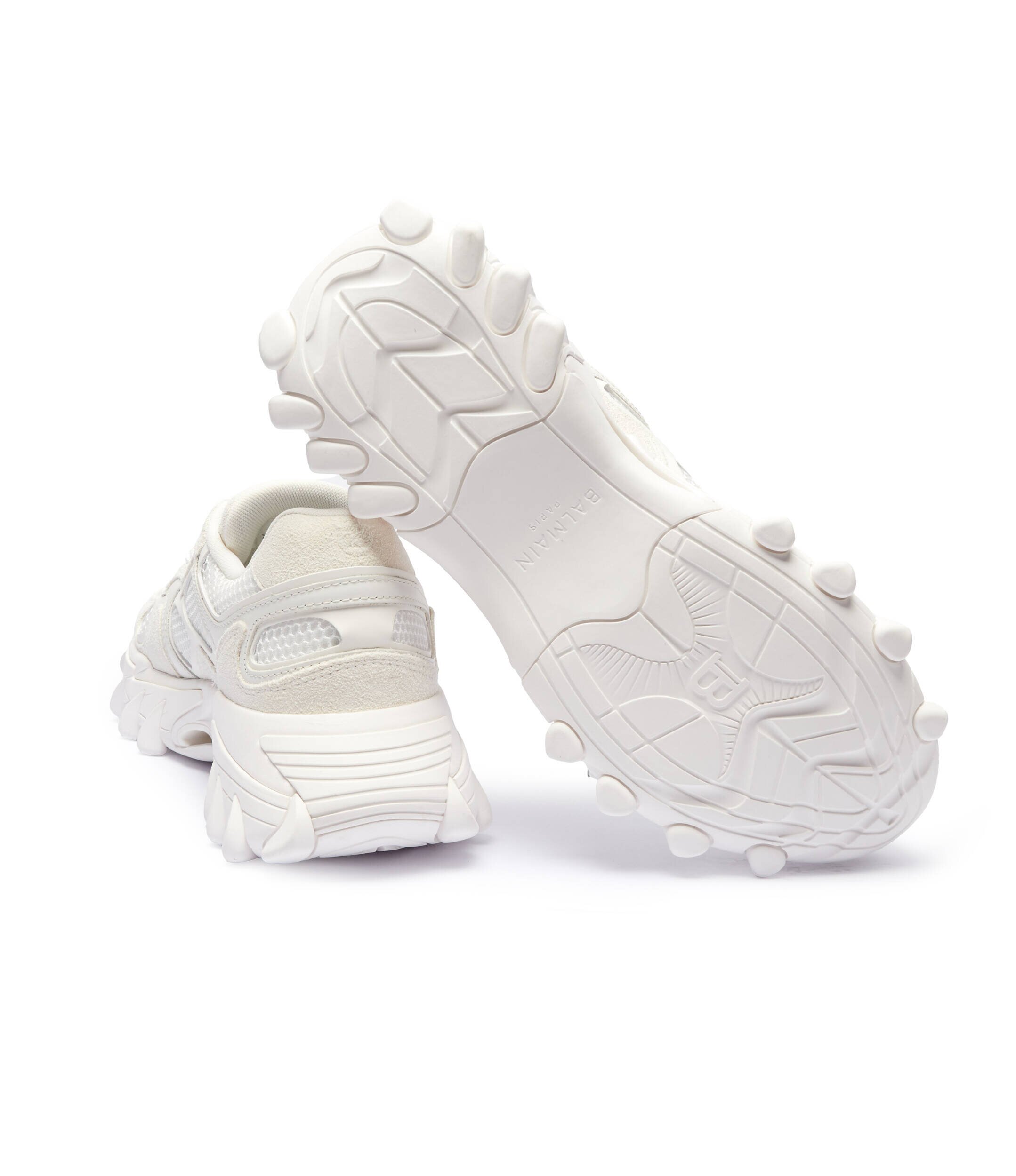 Balmain Sneakers cu adaos de piele
