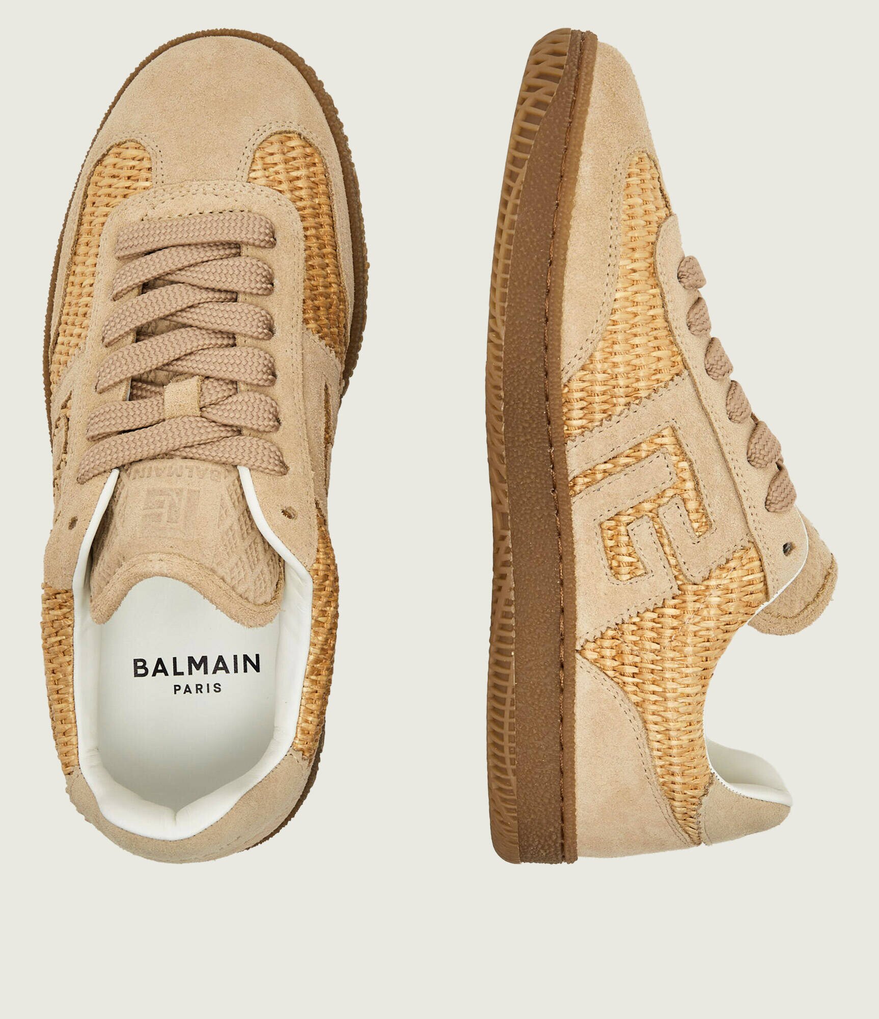 Balmain Sneakers | piele întoarsă