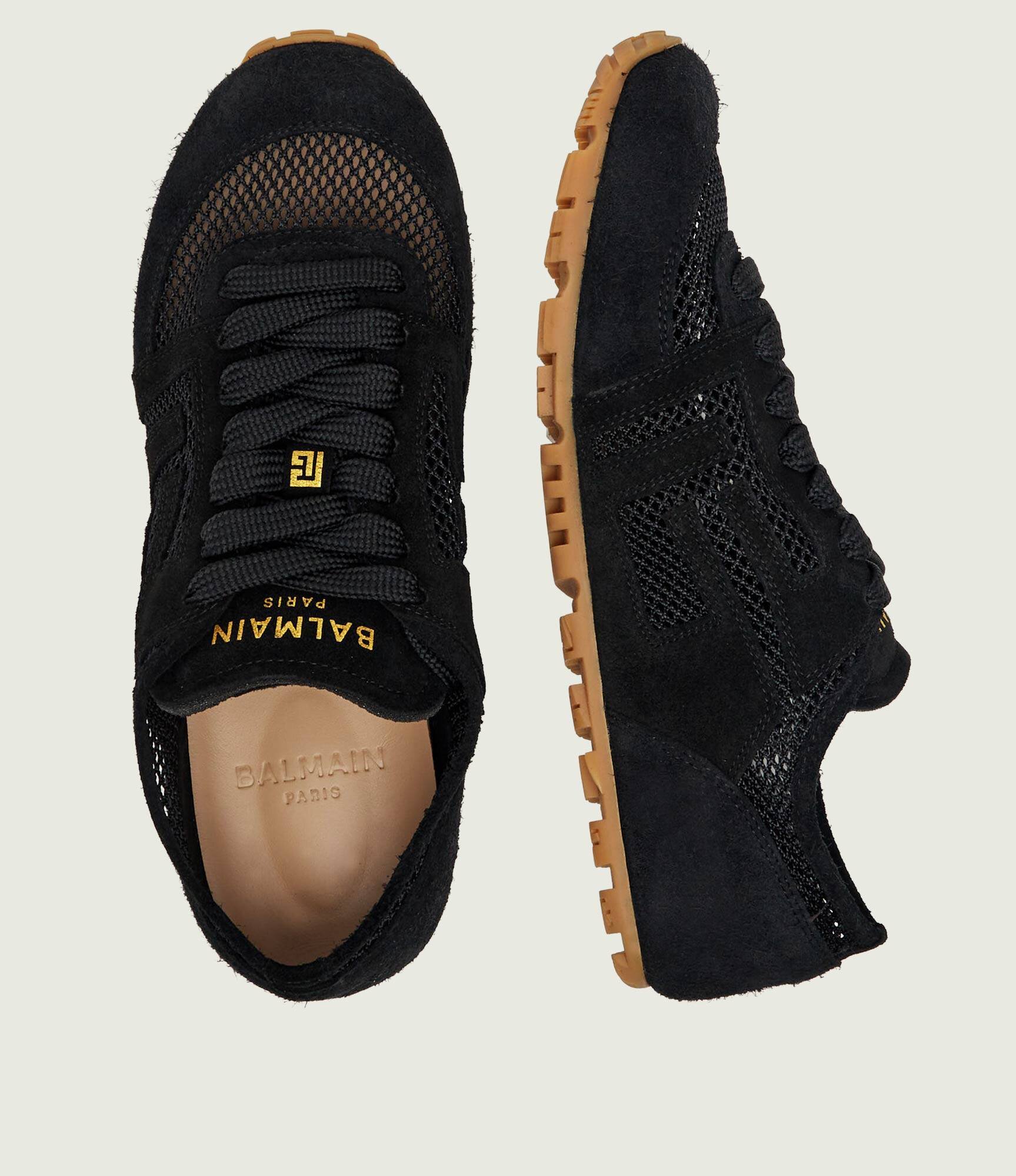 Balmain Sneakers Racer 45 | piele întoarsă