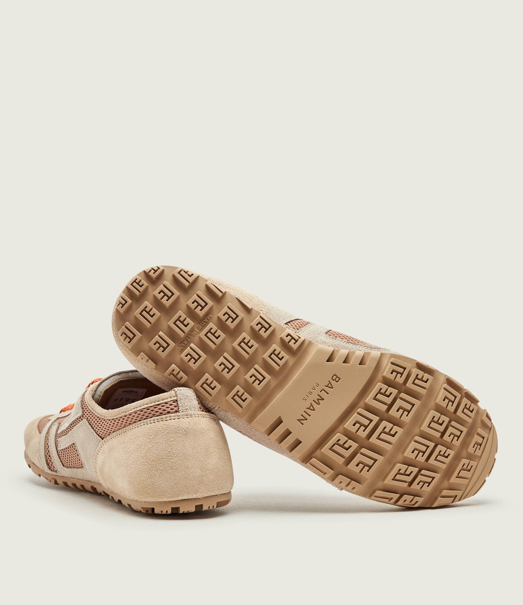 Balmain Sneakers Racer 45 | piele întoarsă