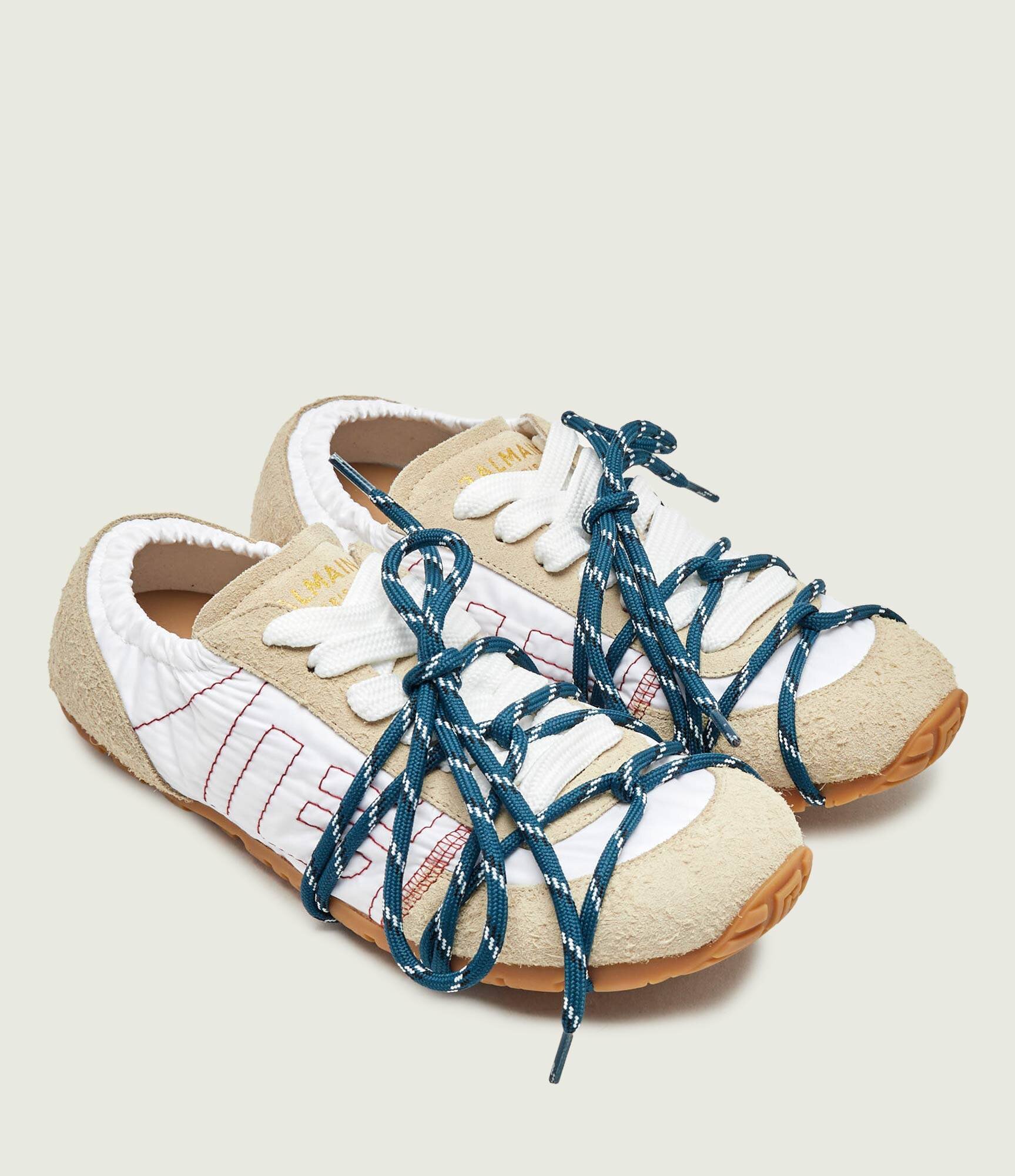 Balmain Sneakers Racer | piele întoarsă
